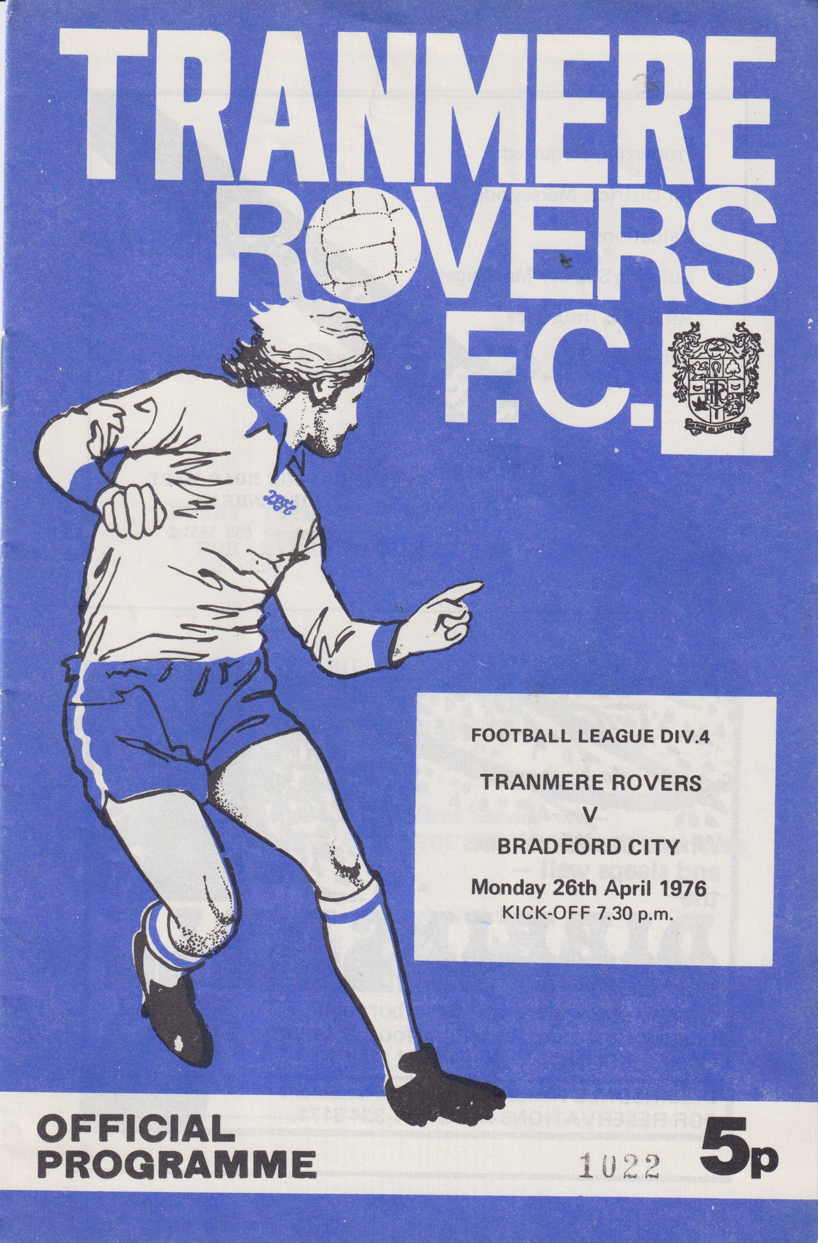 Match Programme for 26/04/1976