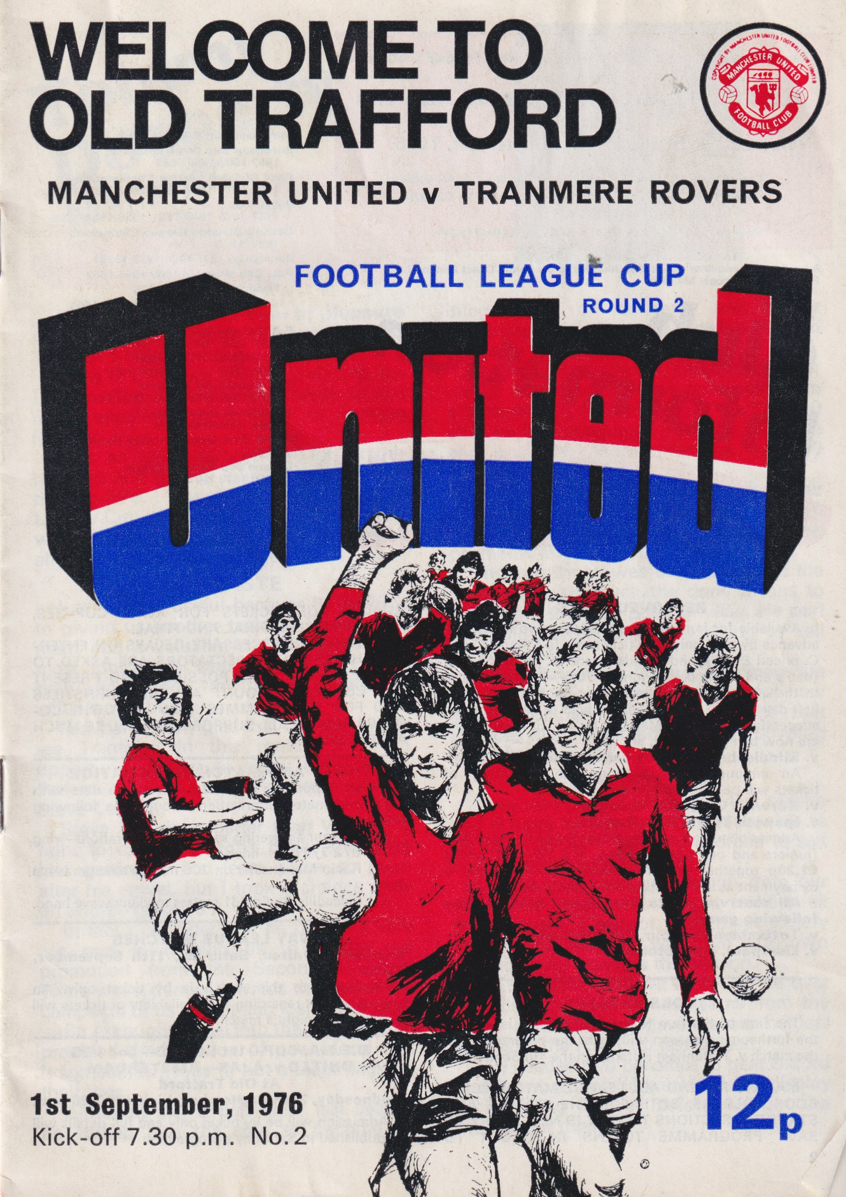 Match Programme for 01/09/1976