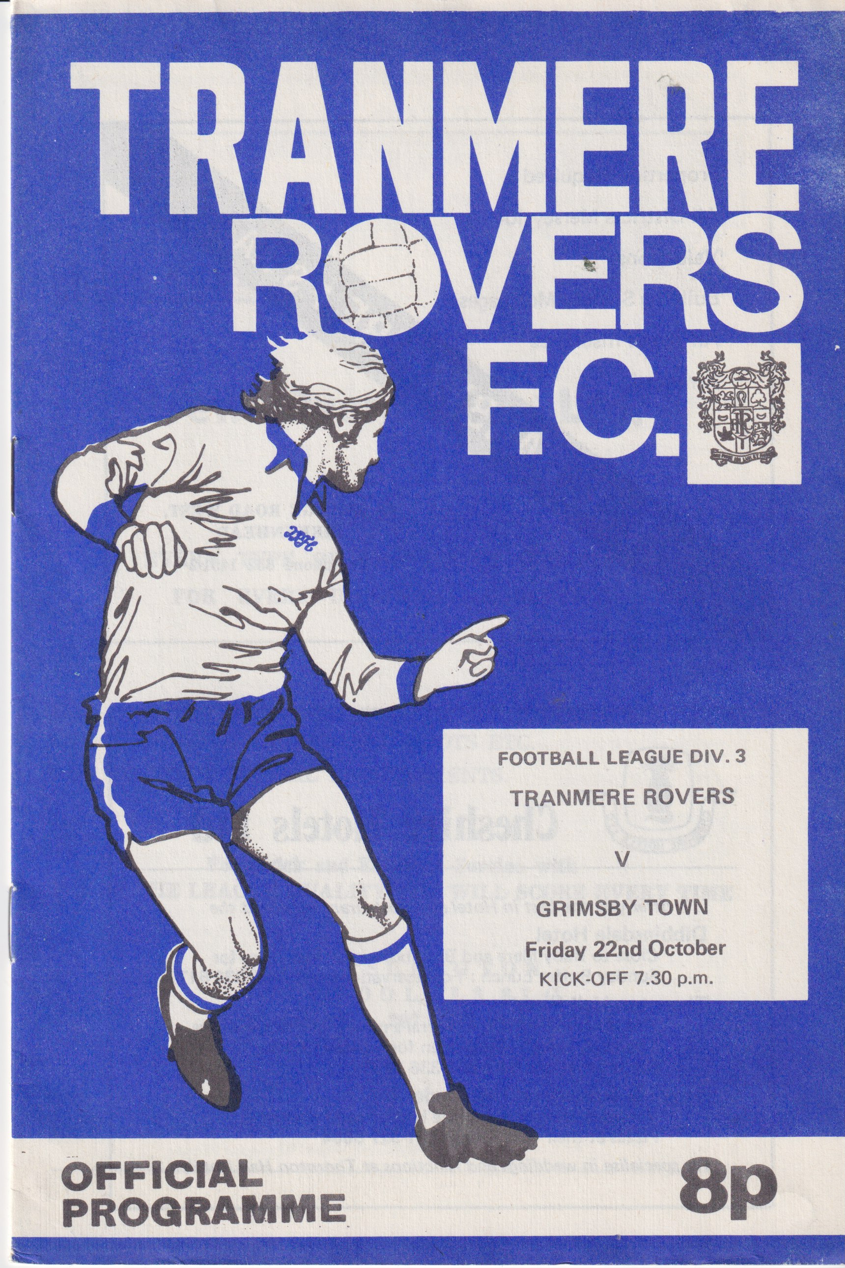 Match Programme for 22/10/1976