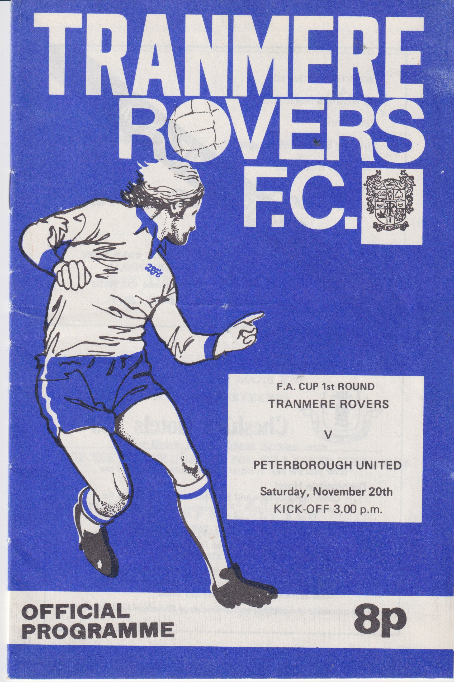 Match Programme for 20/11/1976