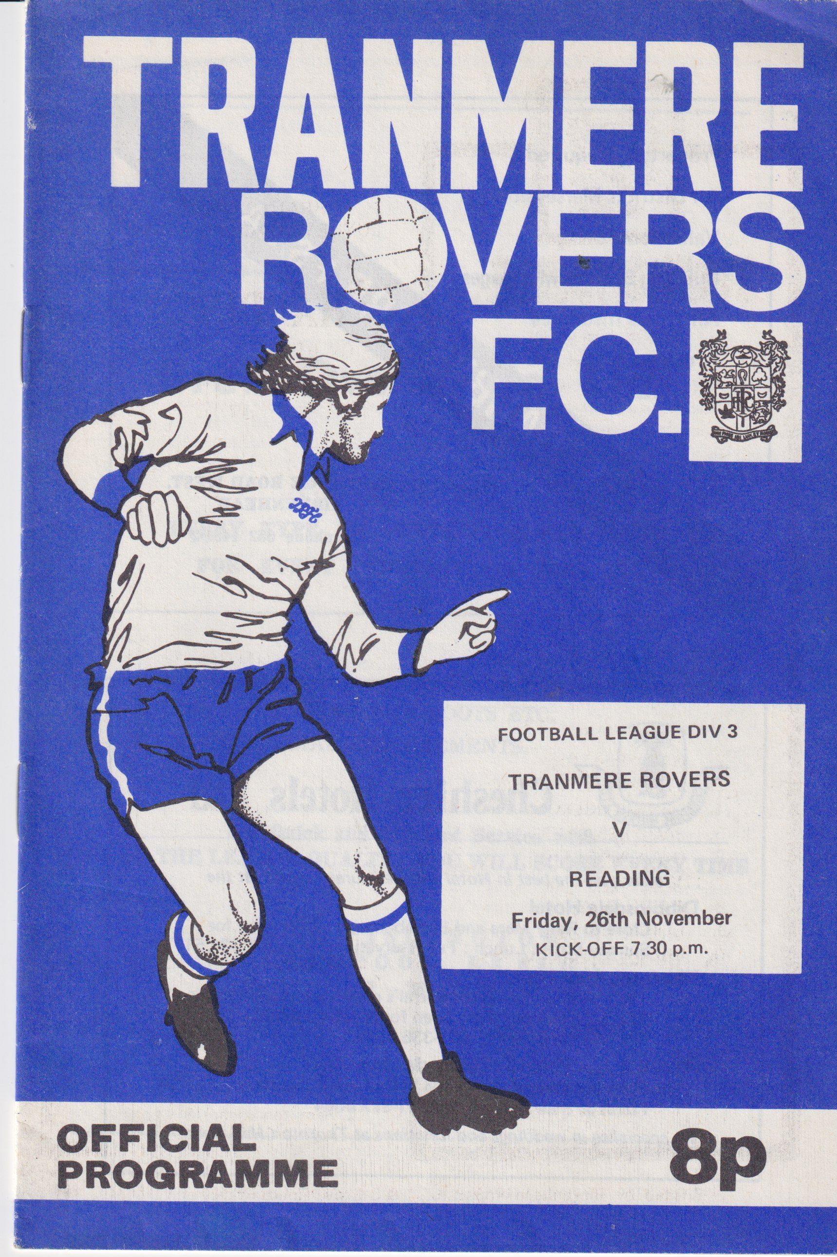 Match Programme for 26/11/1976