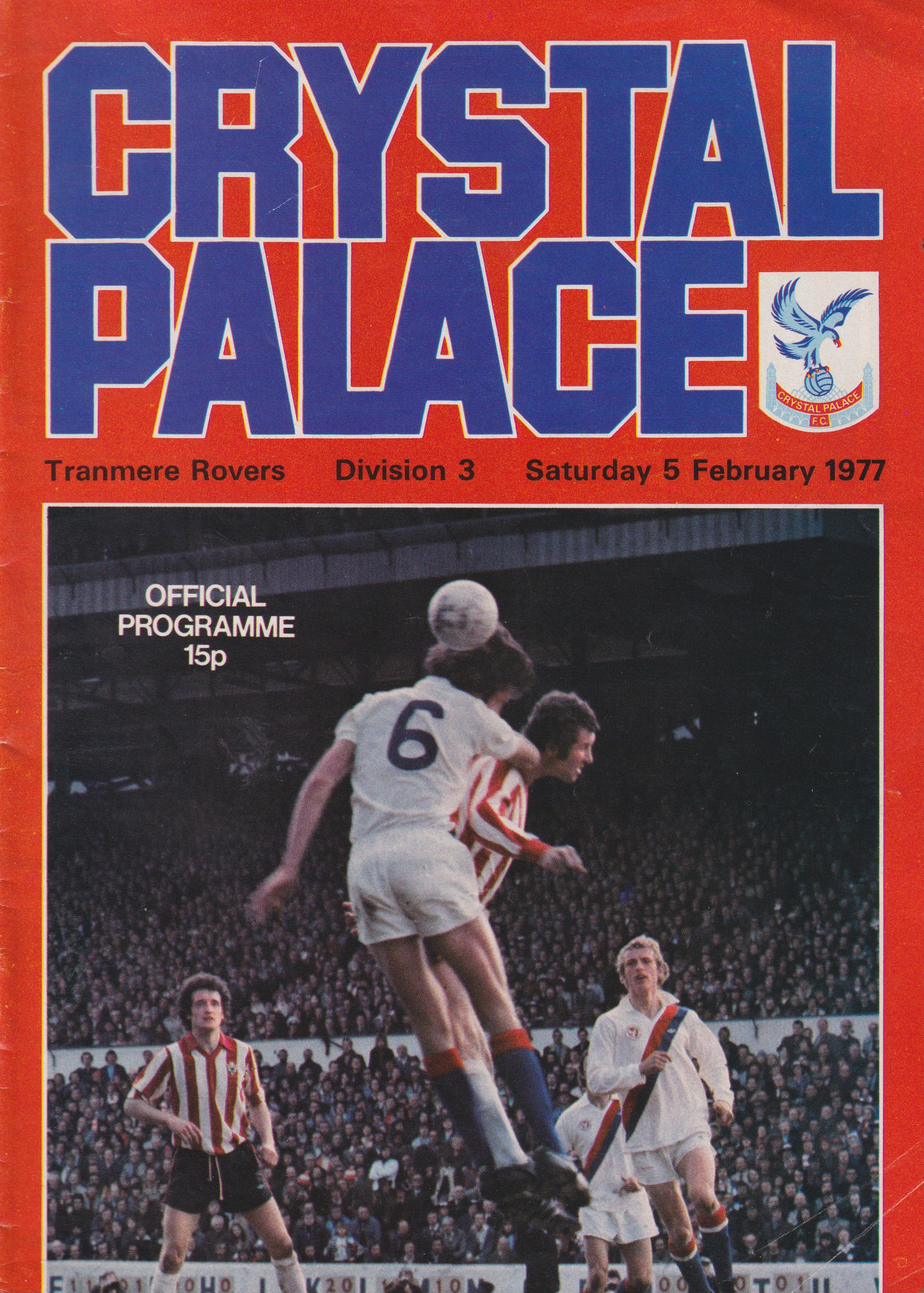 Match Programme for 05/02/1977