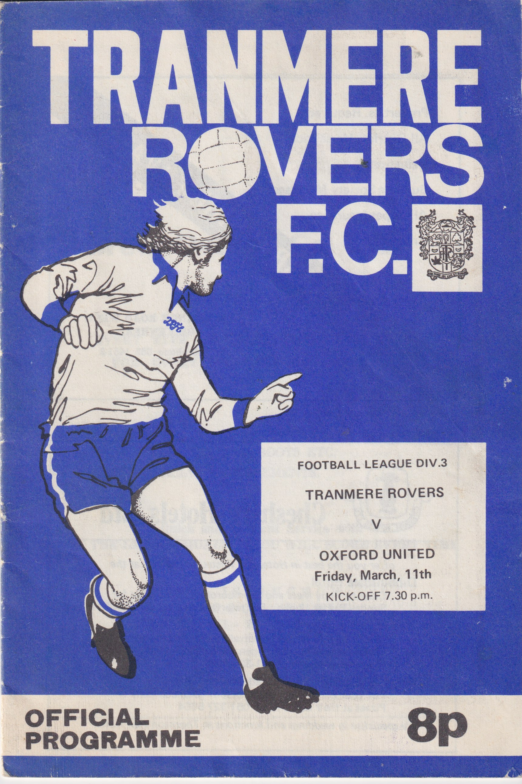 Match Programme for 11/03/1977