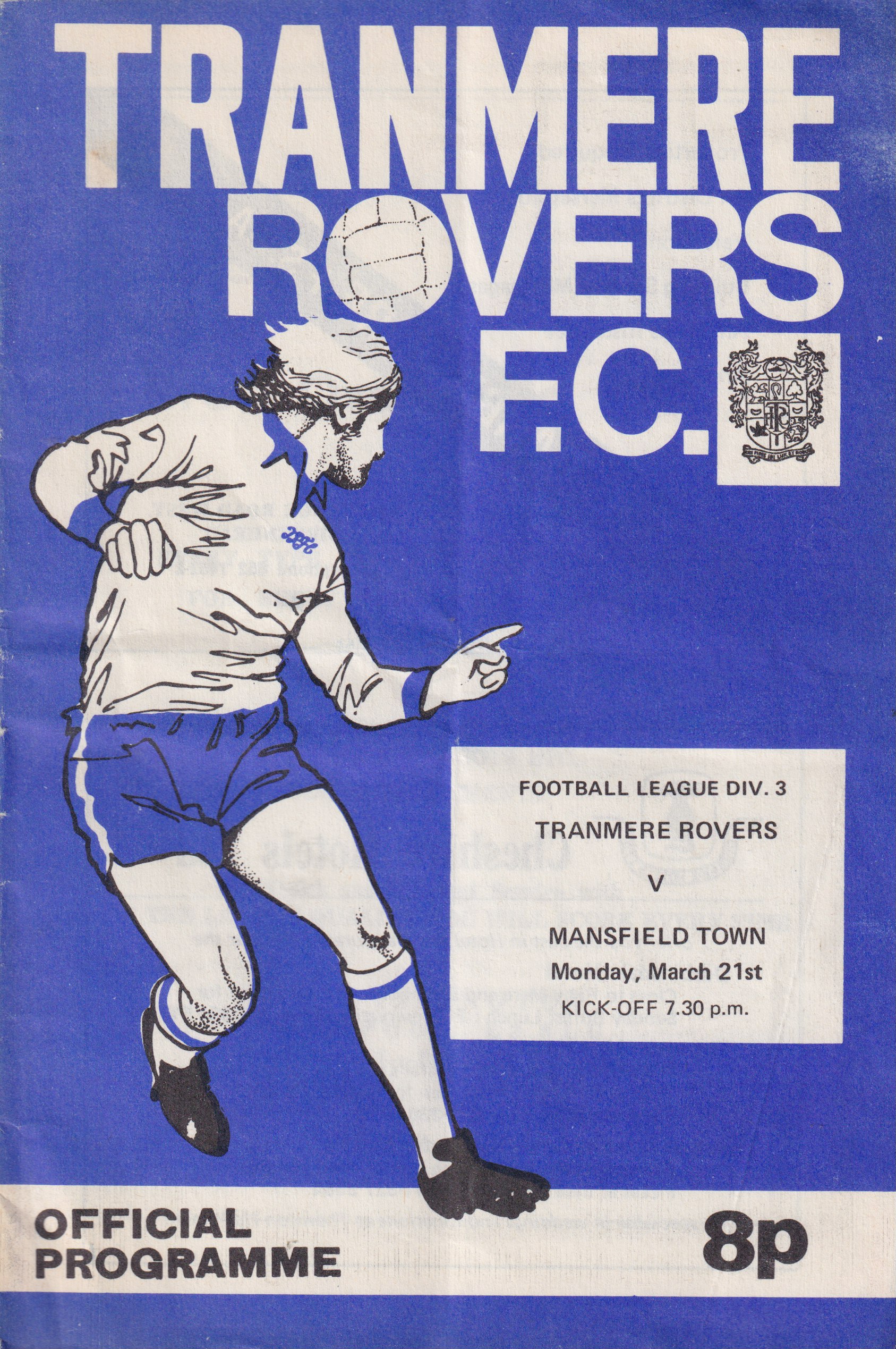 Match Programme for 21/03/1977