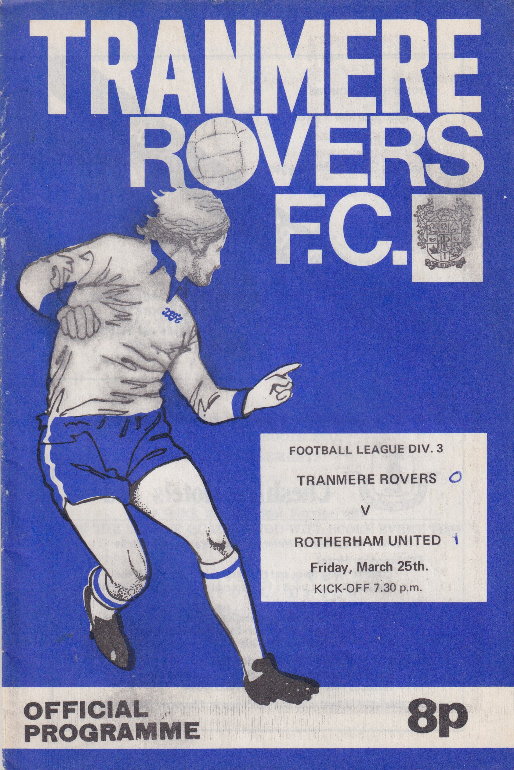 Match Programme for 25/03/1977
