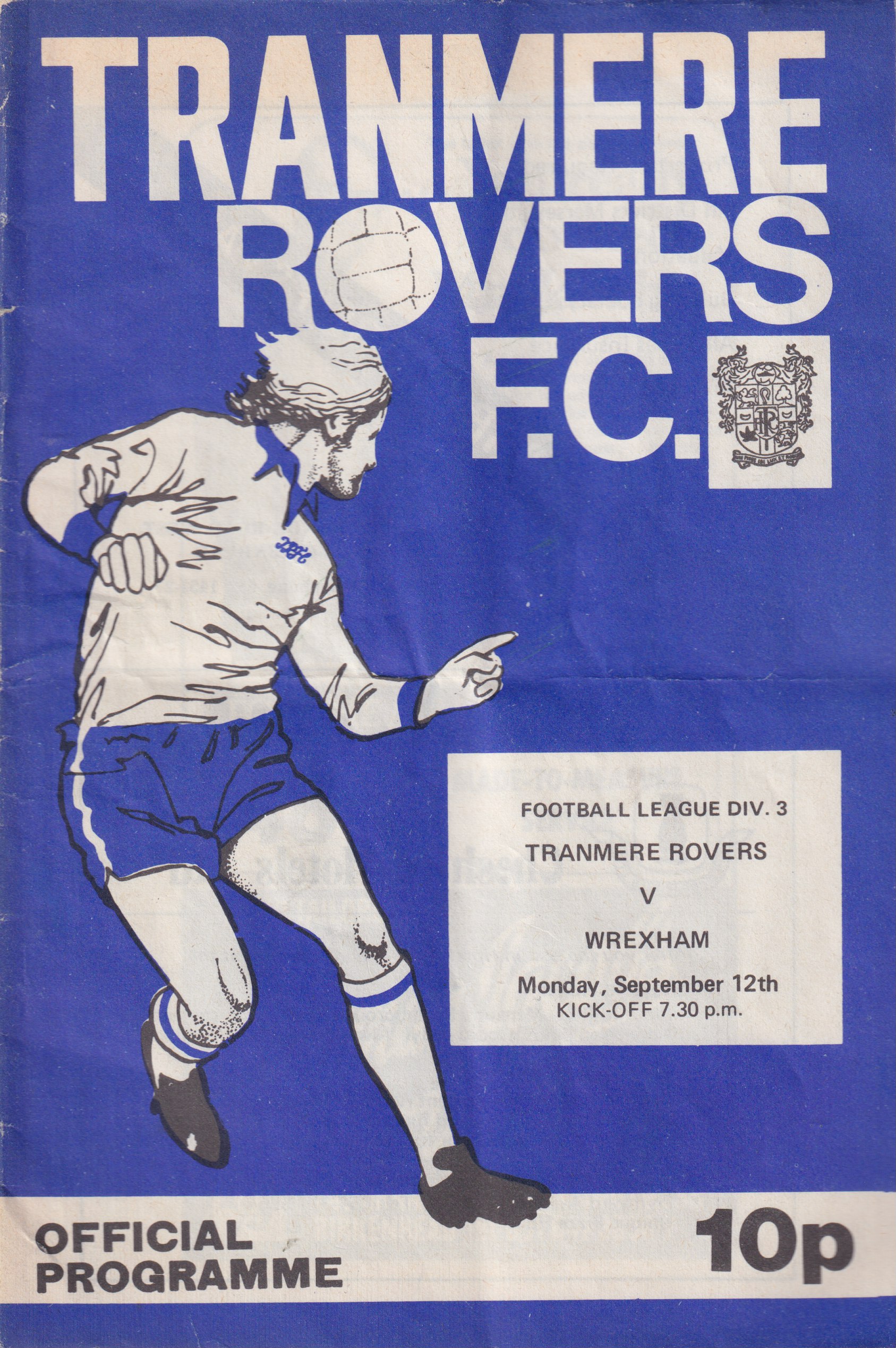 Match Programme for 12/09/1977