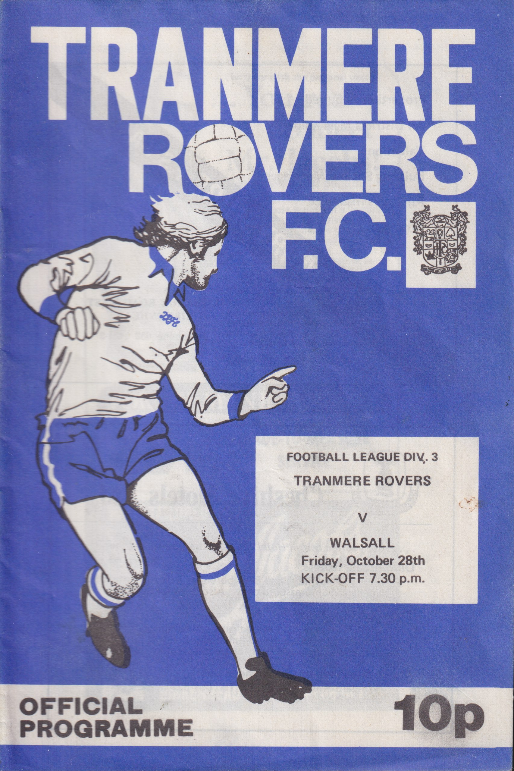 Match Programme for 28/10/1977
