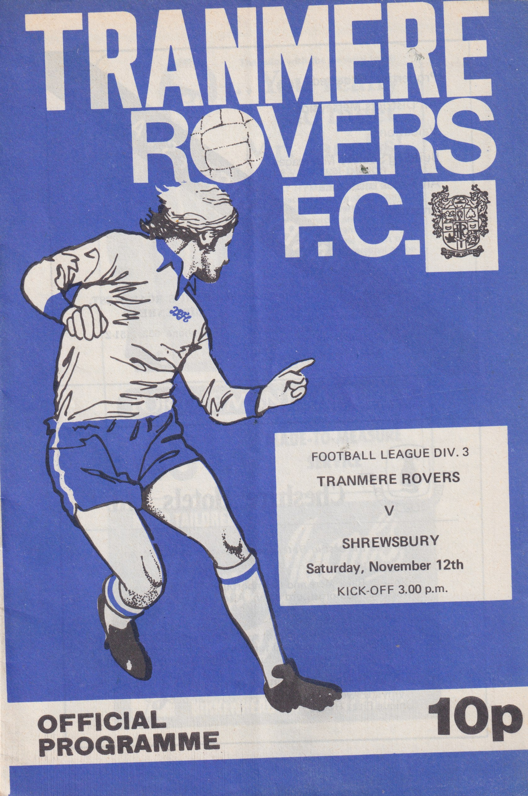 Match Programme for 12/11/1977