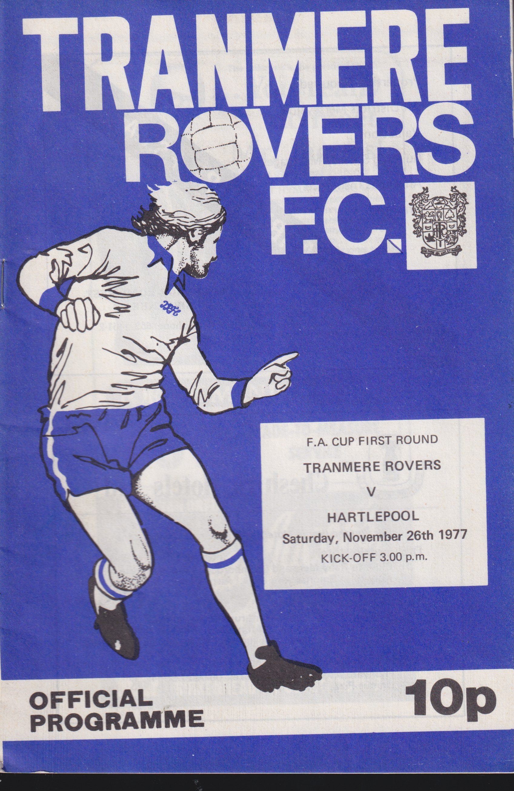 Match Programme for 26/11/1977