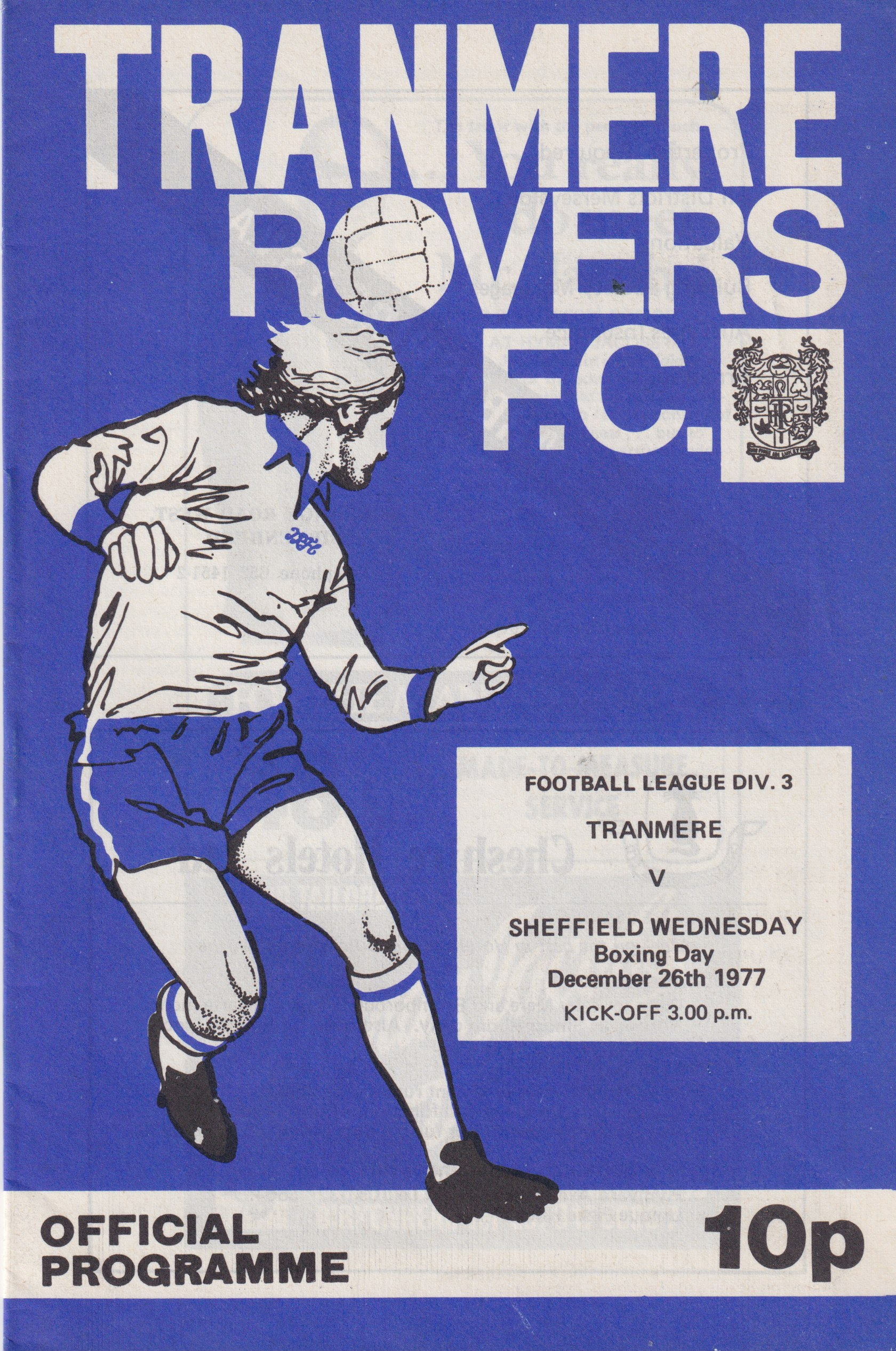 Match Programme for 26/12/1977