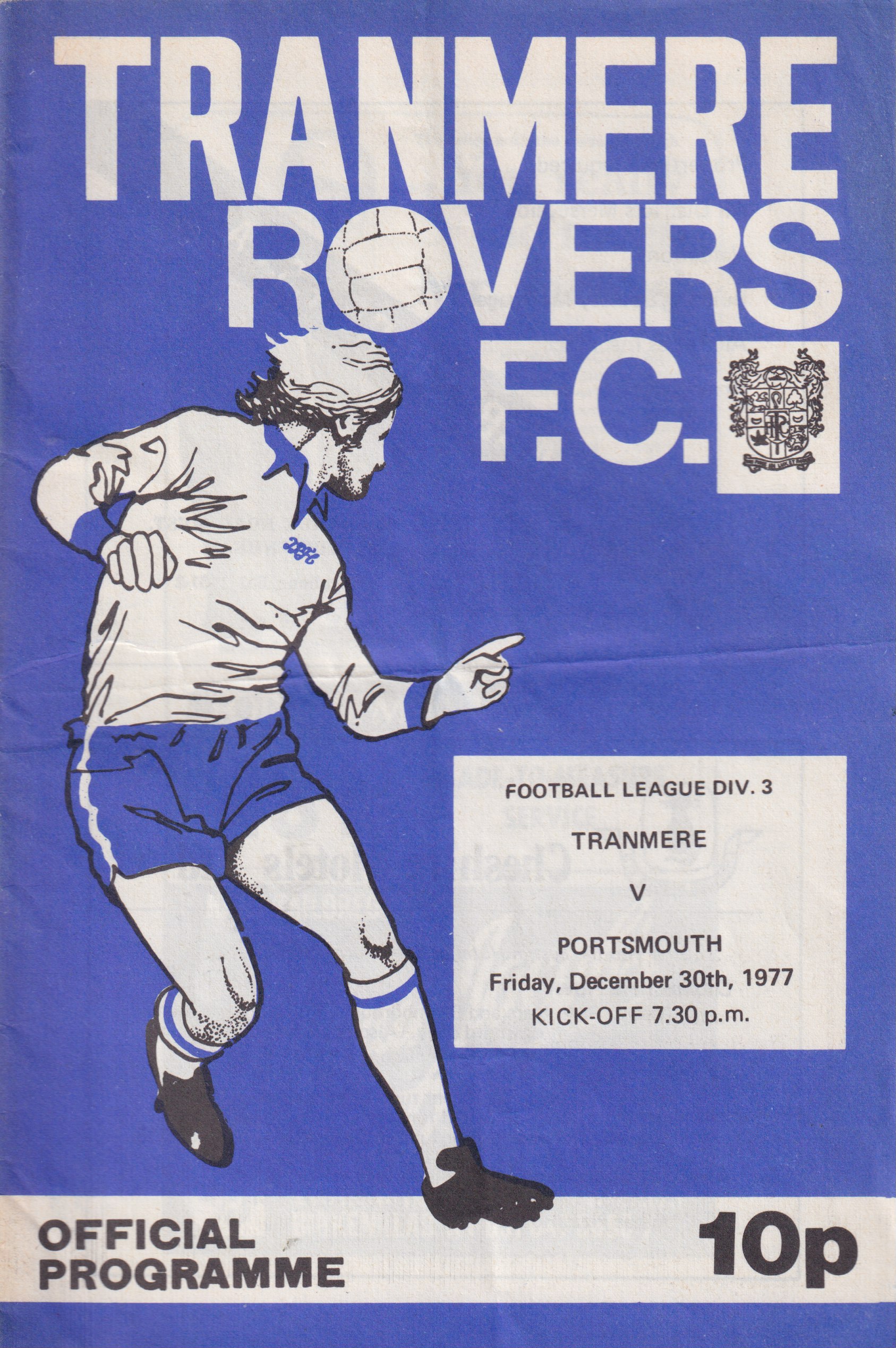 Match Programme for 30/12/1977