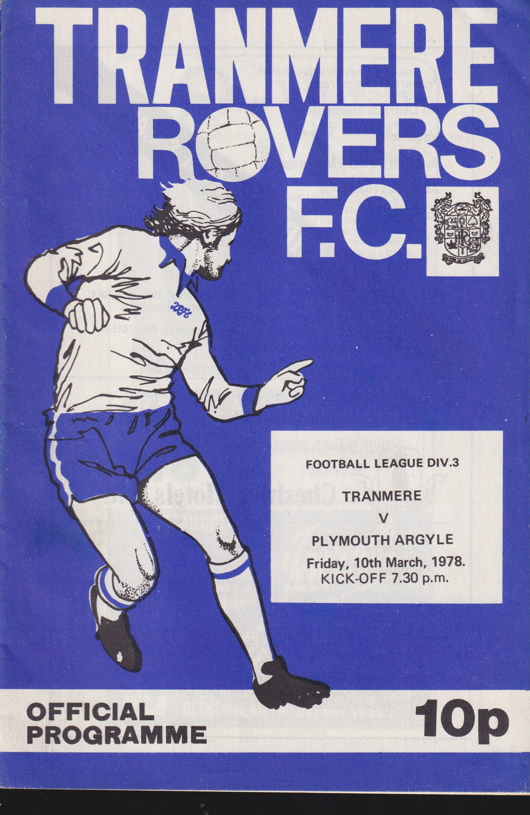 Match Programme for 10/03/1978
