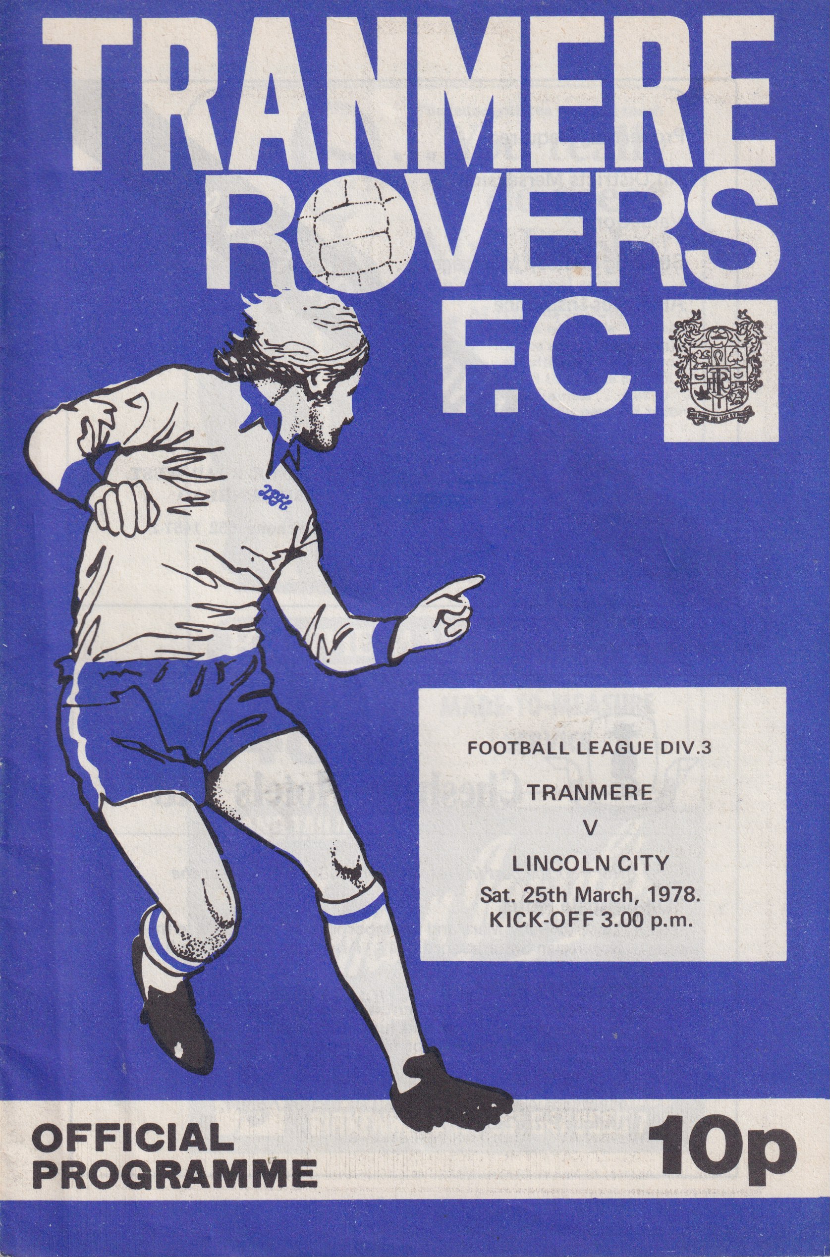 Match Programme for 25/03/1978