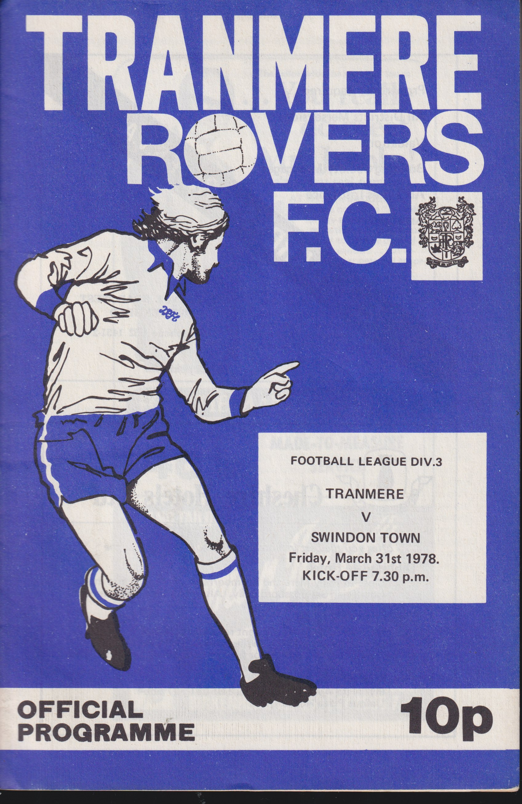 Match Programme for 31/03/1978