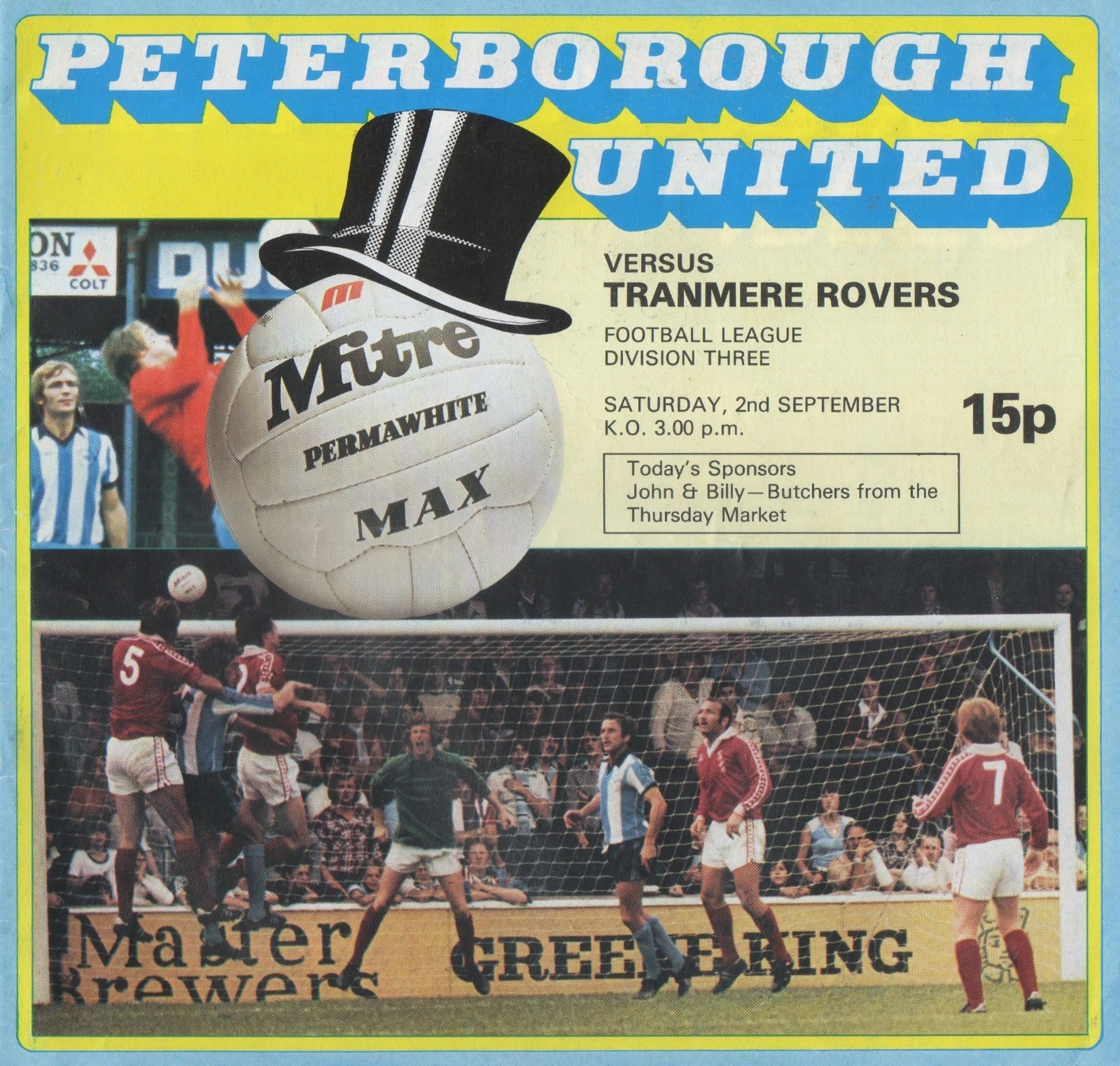 Match Programme for 02/09/1978