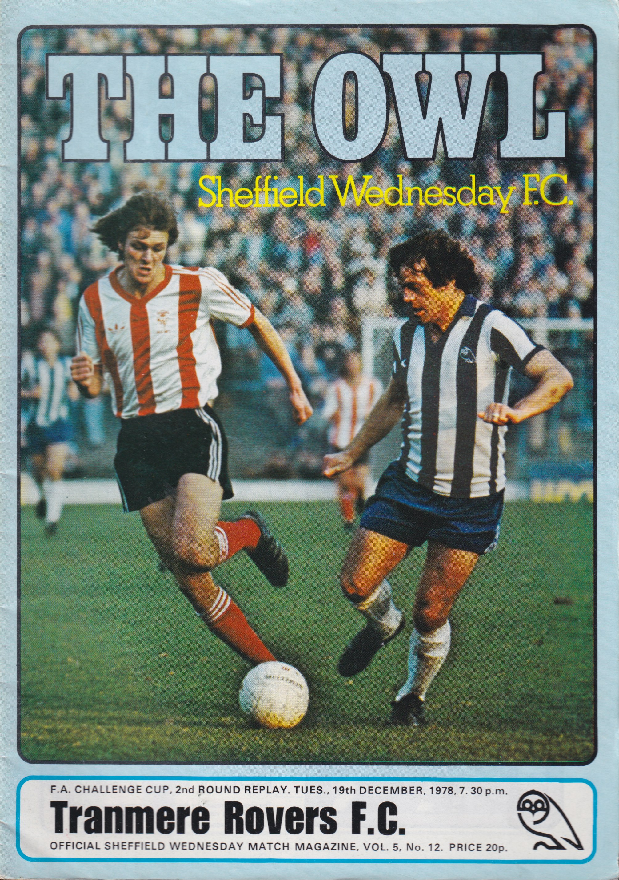 Match Programme for 19/12/1978