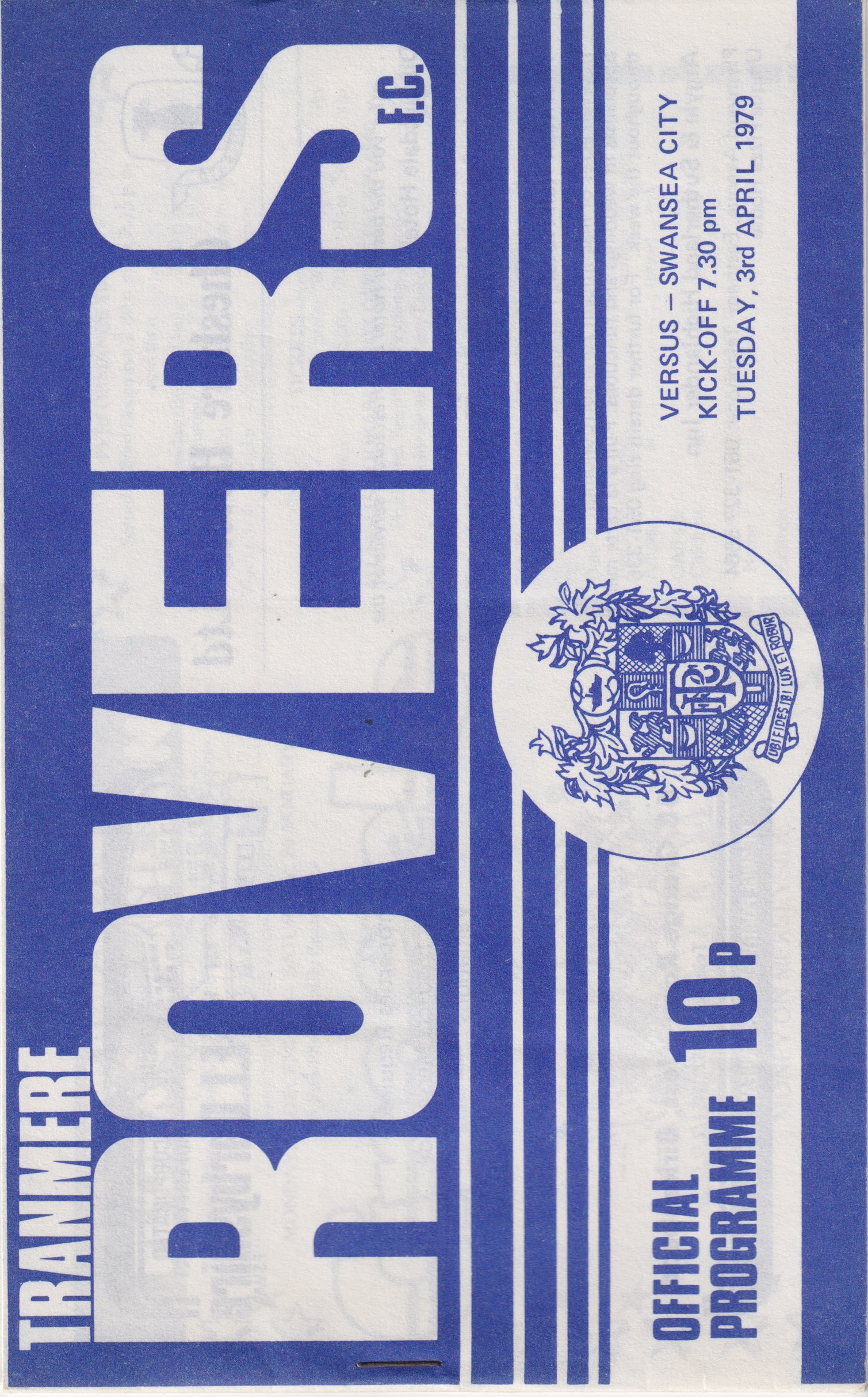 Match Programme for 03/04/1979