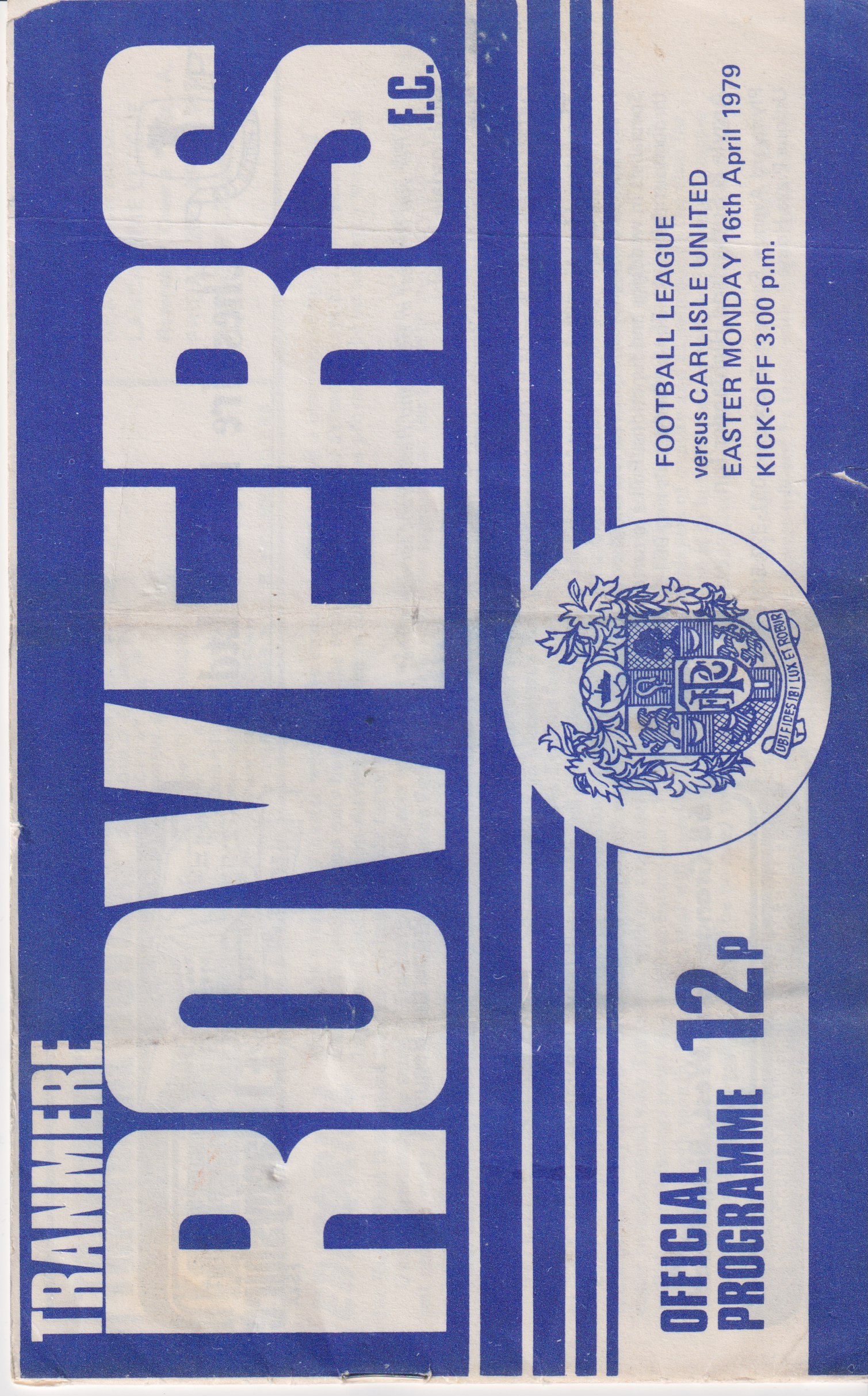 Match Programme for 18/04/1979