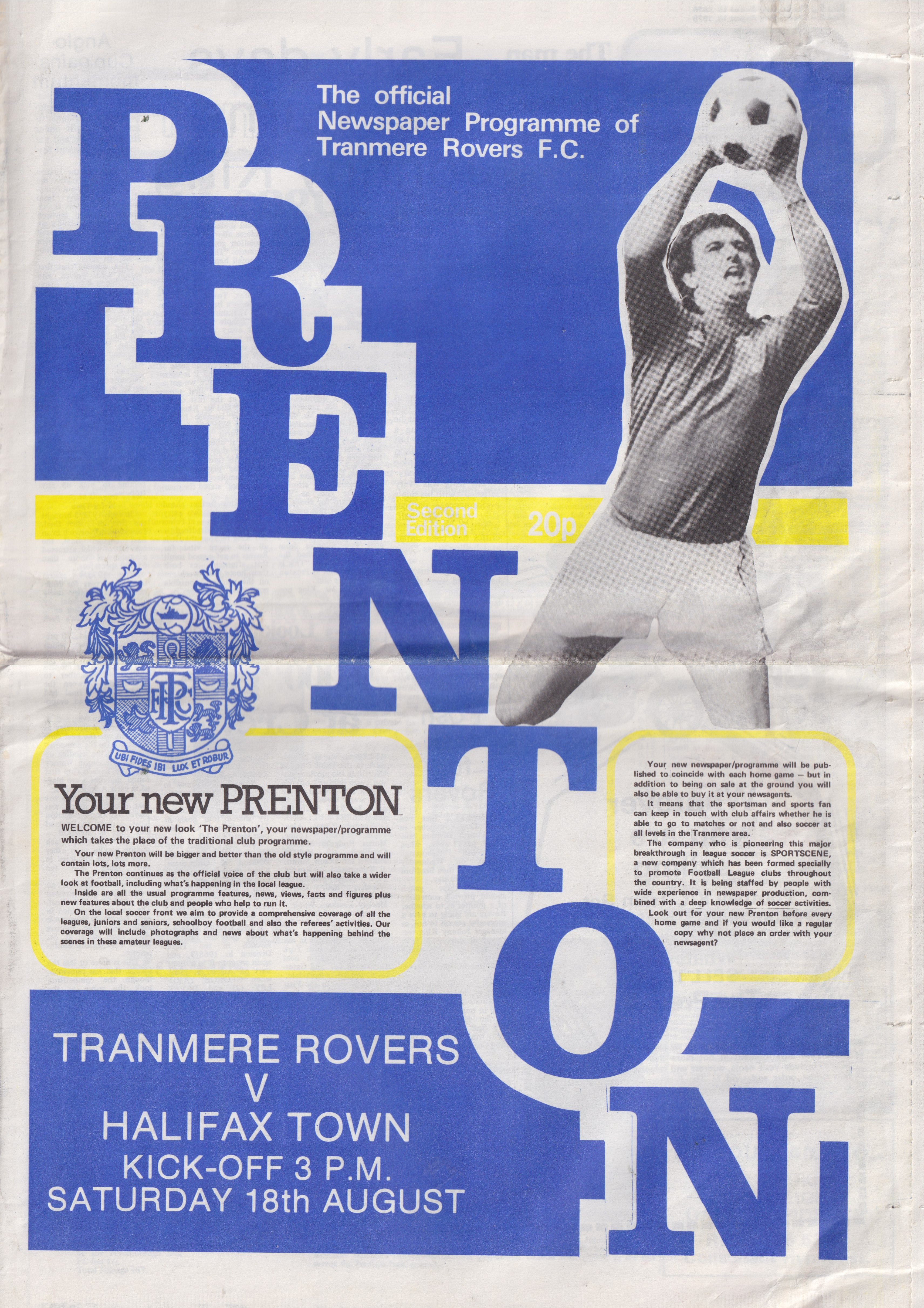 Match Programme for 18/08/1979