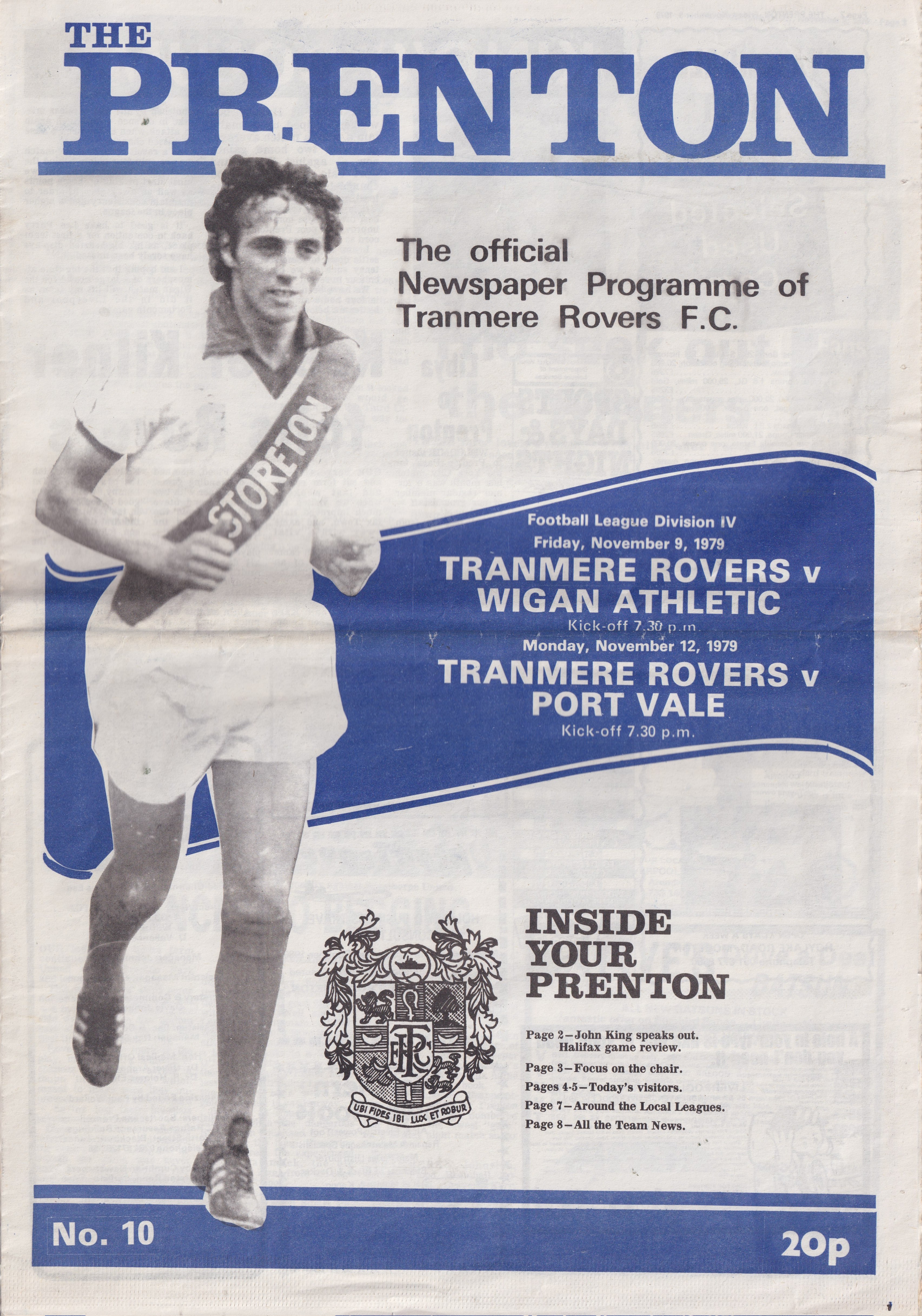 Match Programme for 12/11/1979