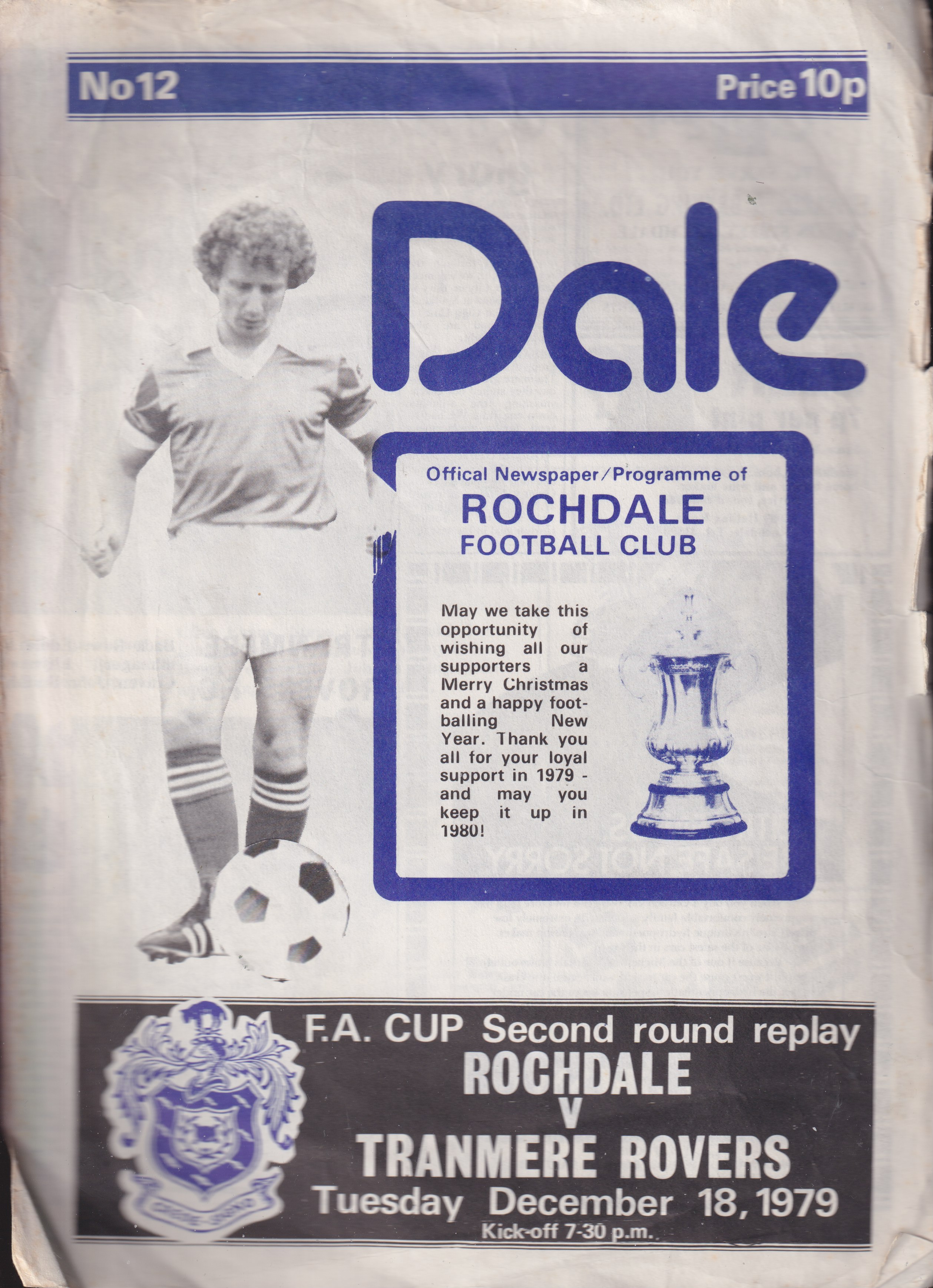 Match Programme for 18/12/1979