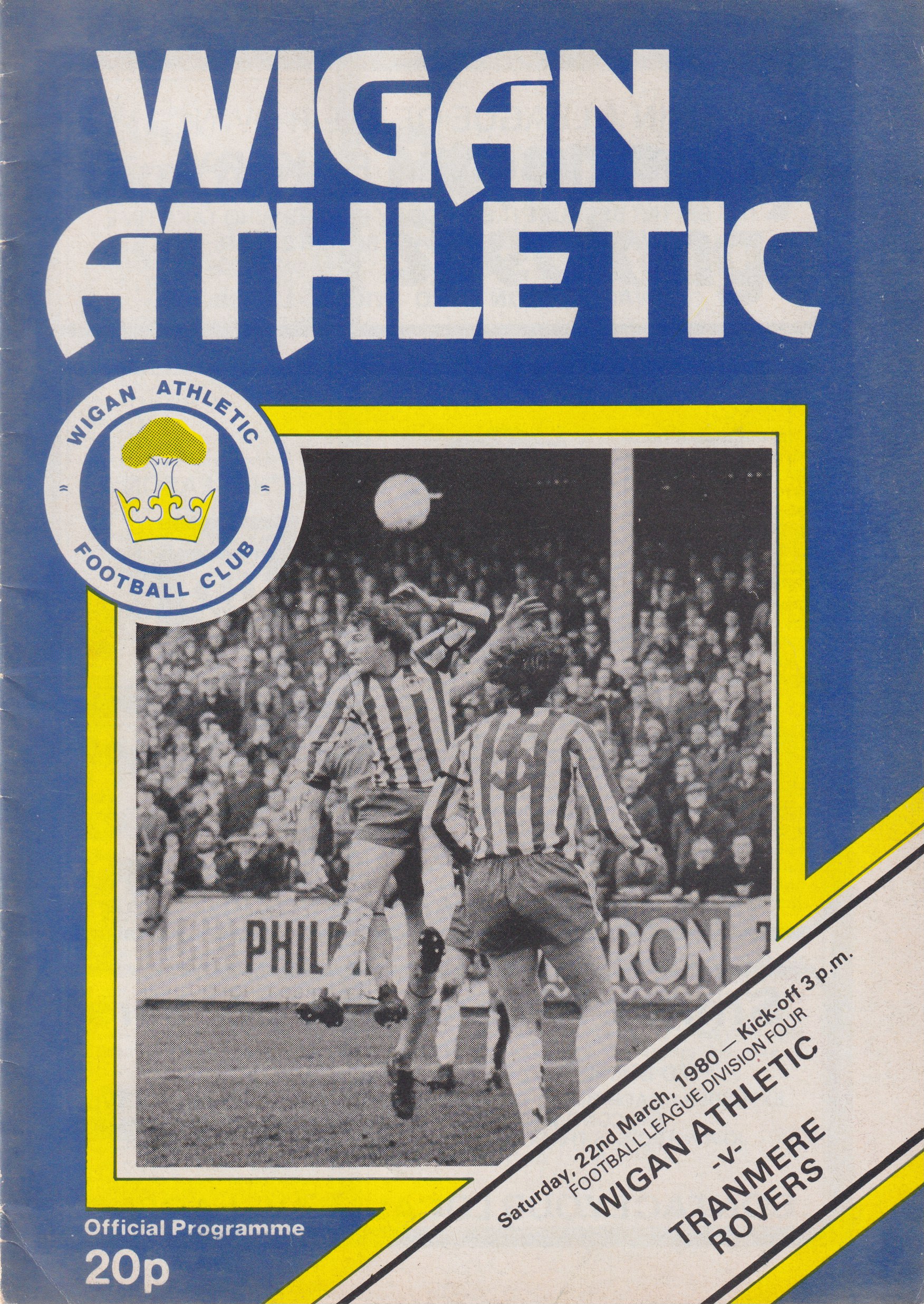 Match Programme for 22/03/1980