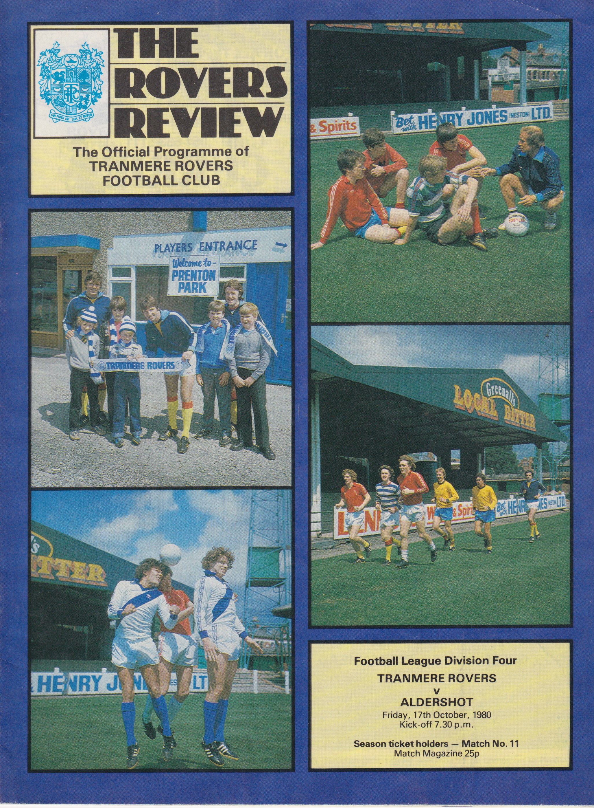 Match Programme for 03/10/1980