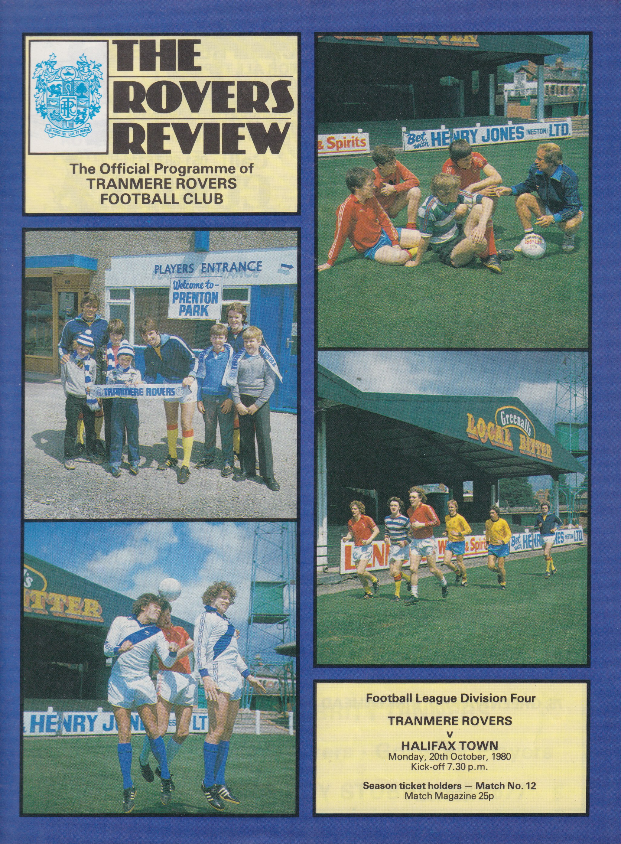 Match Programme for 17/10/1980
