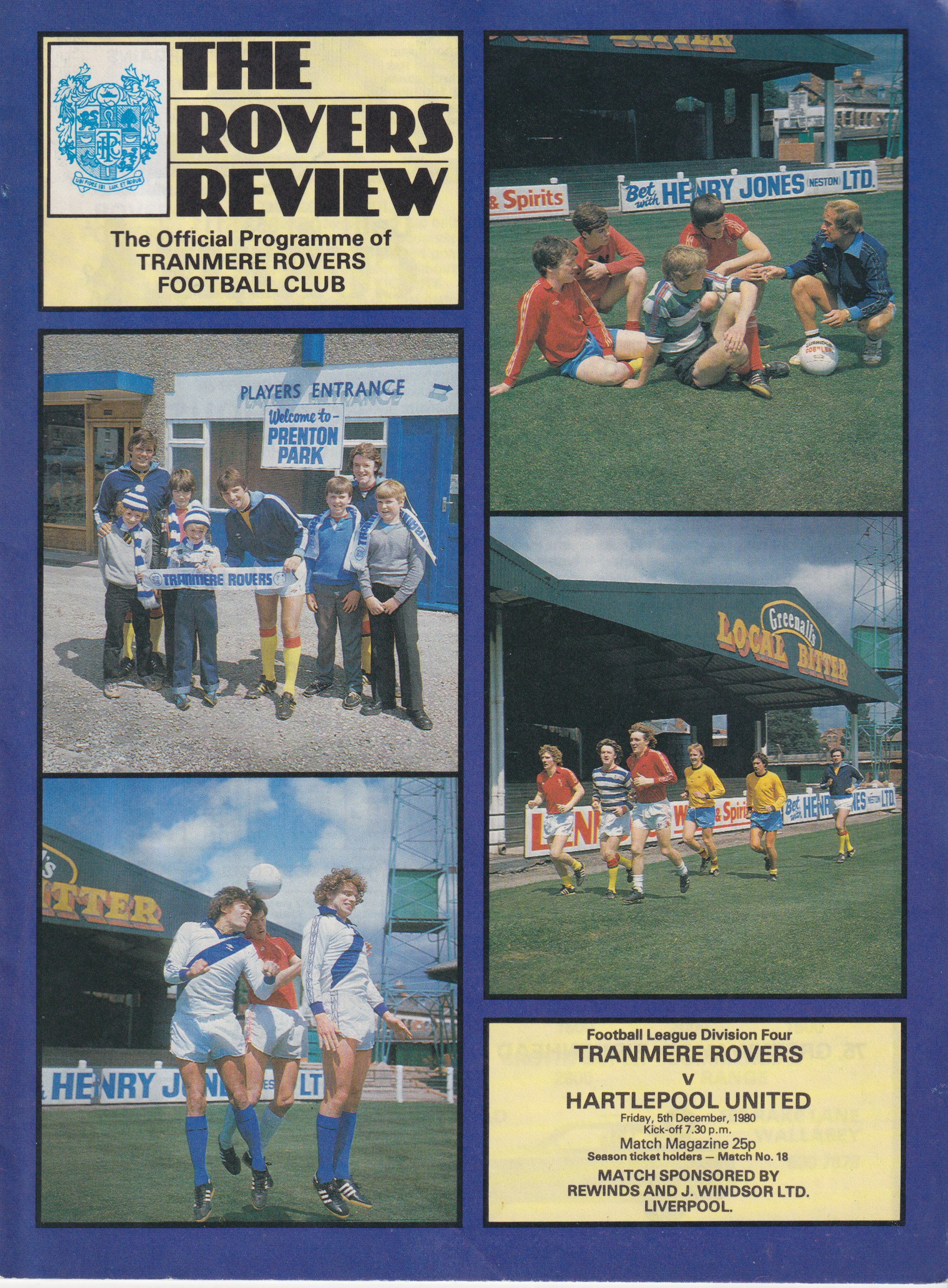 Match Programme for 05/12/1980