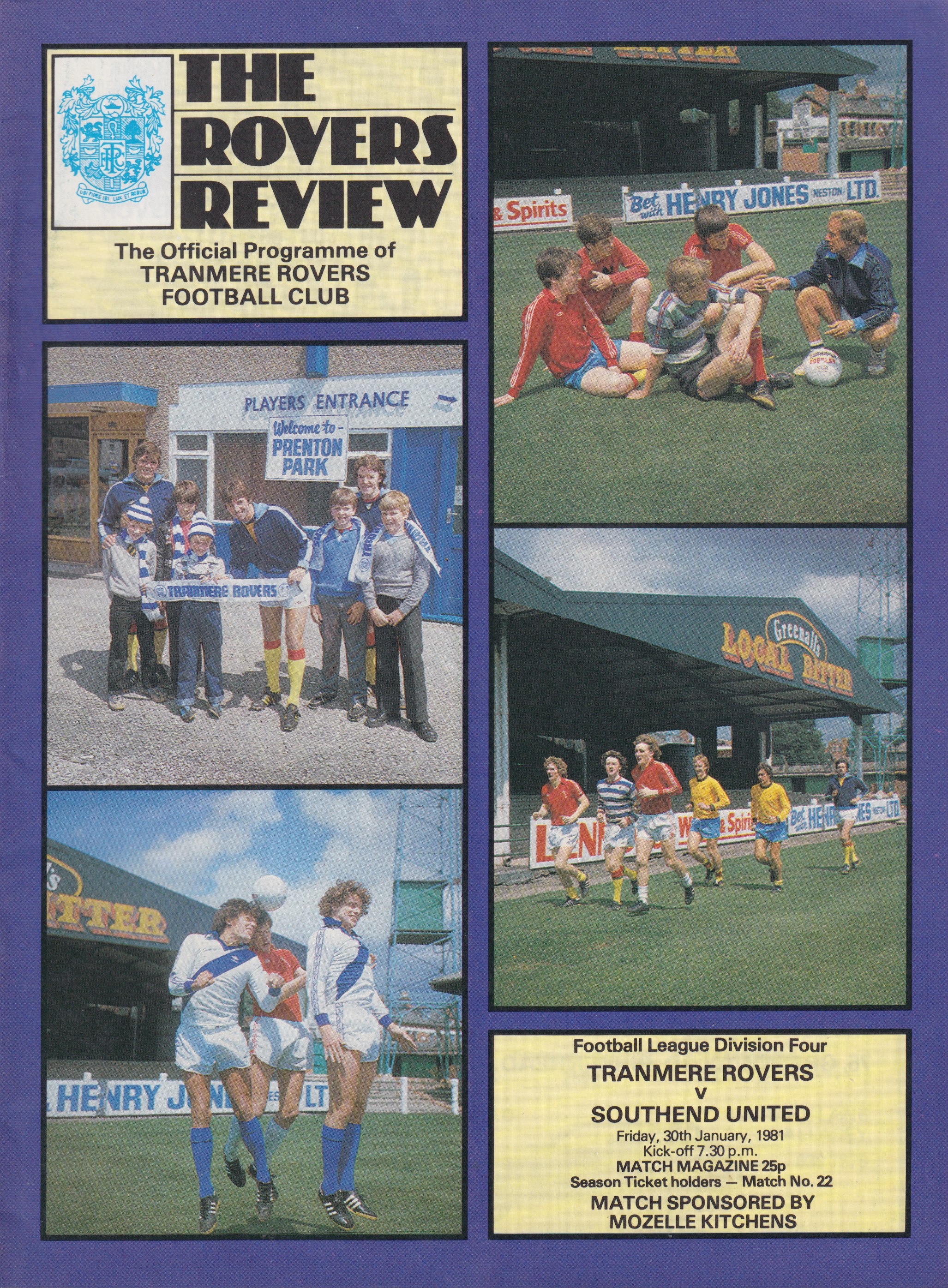 Match Programme for 06/02/1981