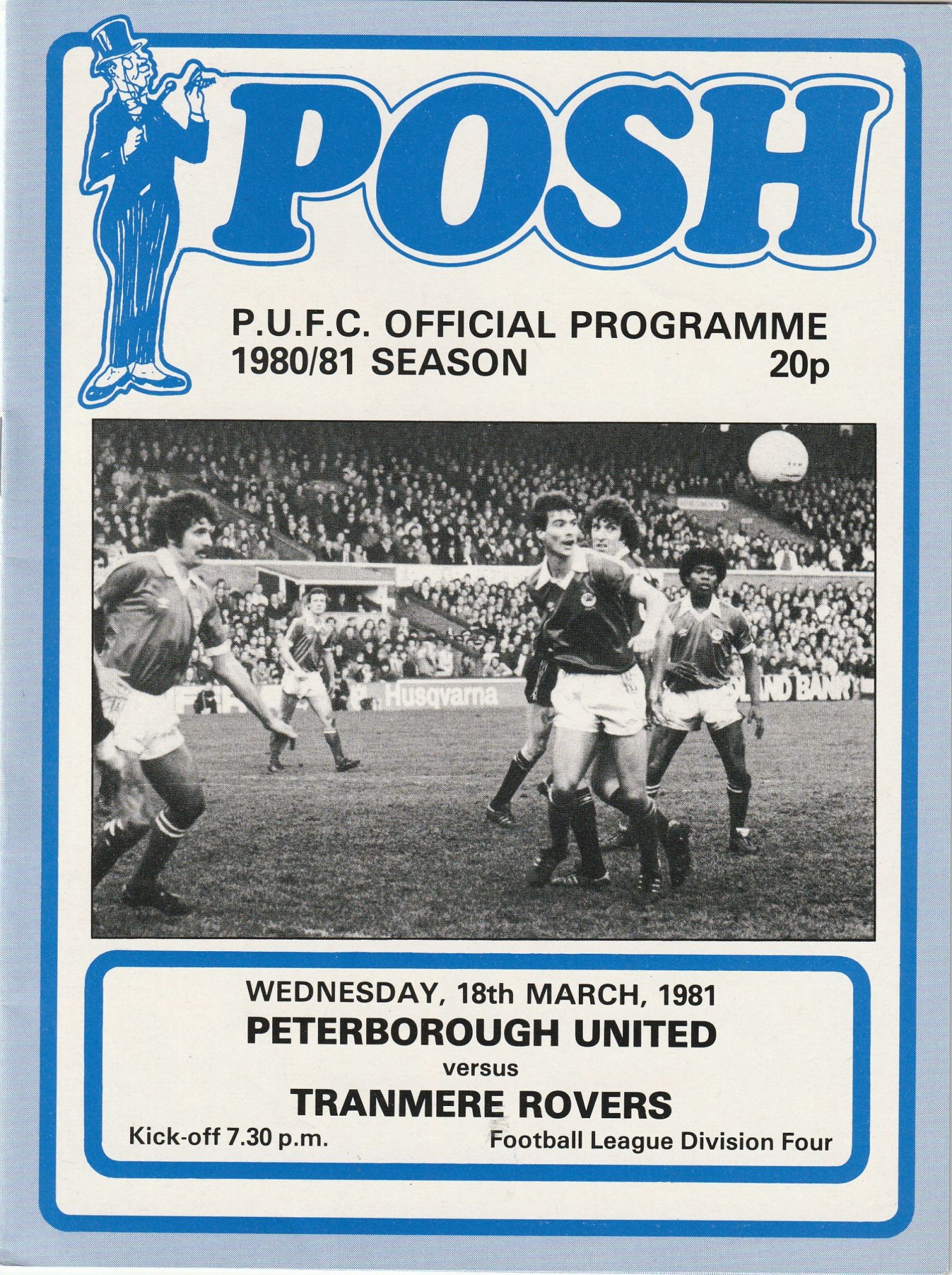 Match Programme for 18/03/1981