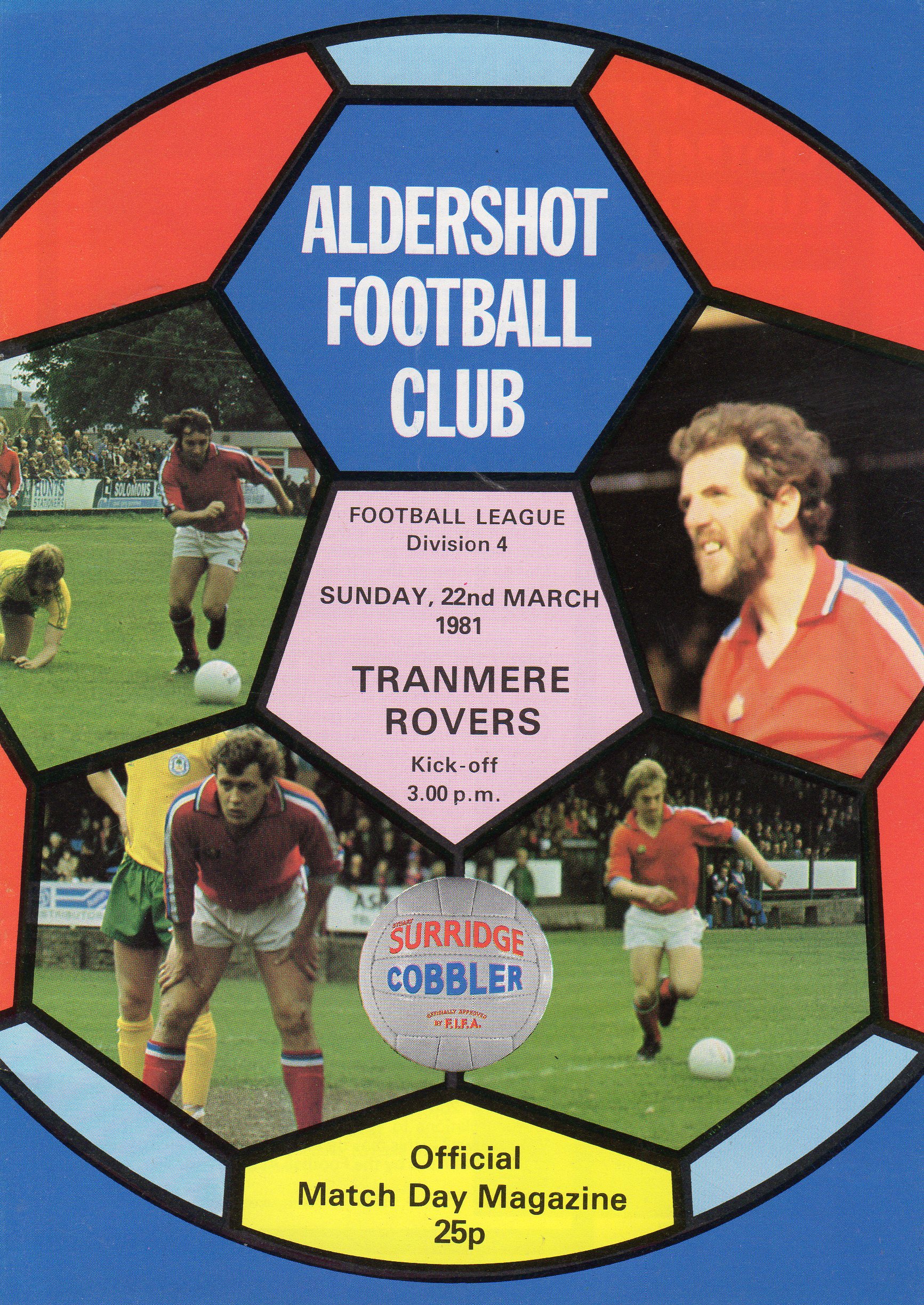 Match Programme for 22/03/1981