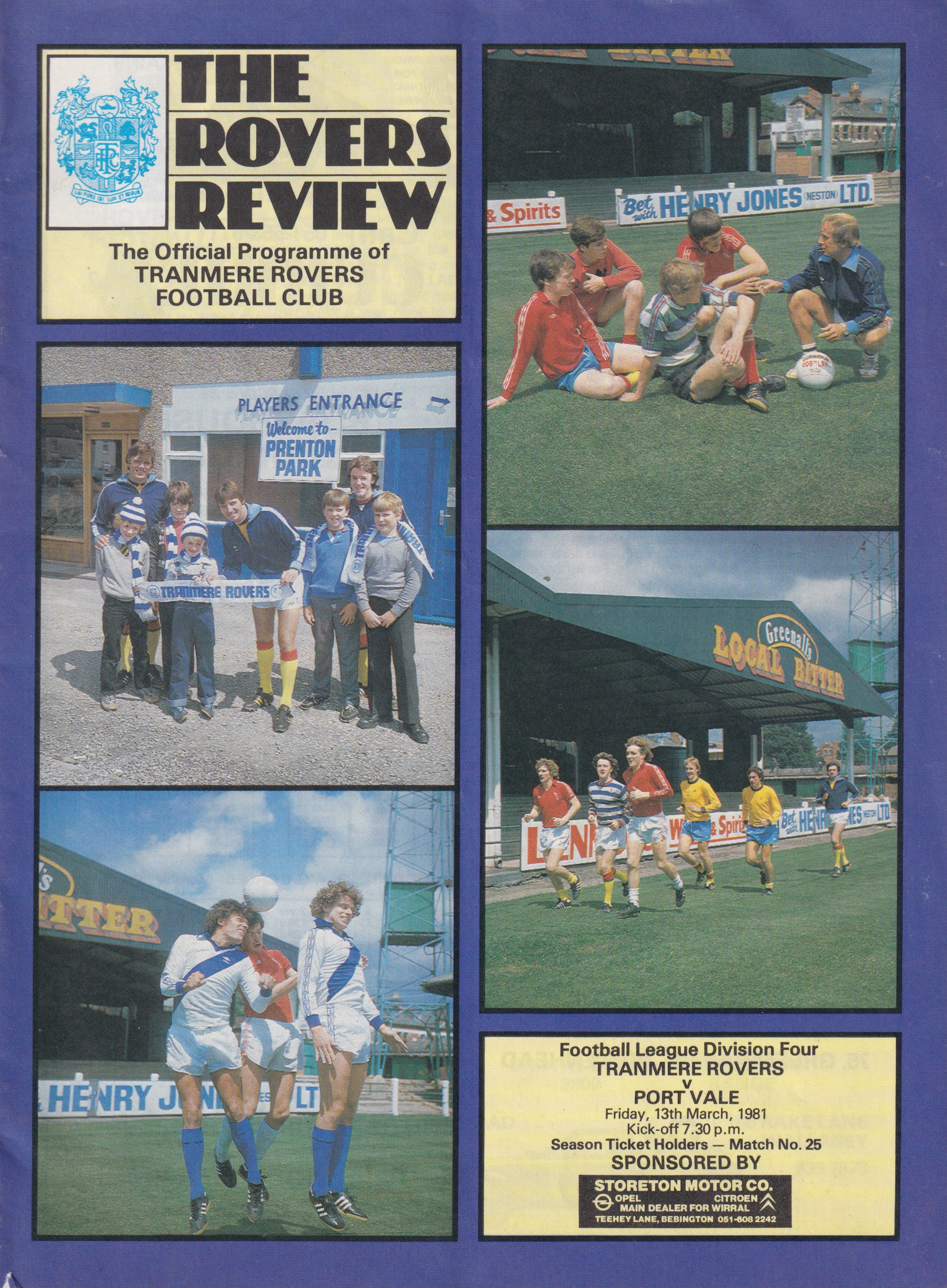 Match Programme for 24/03/1981