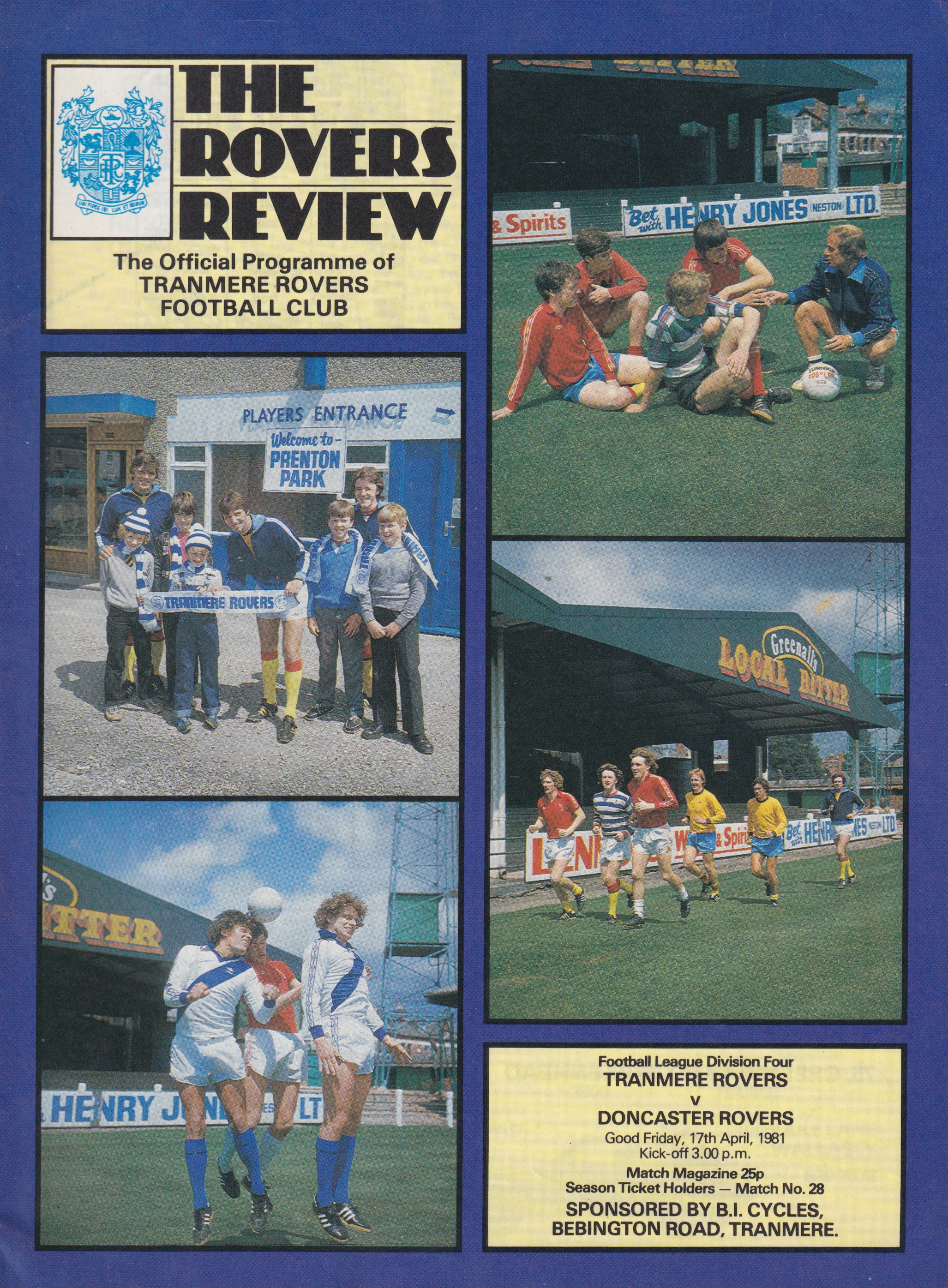 Match Programme for 17/04/1981