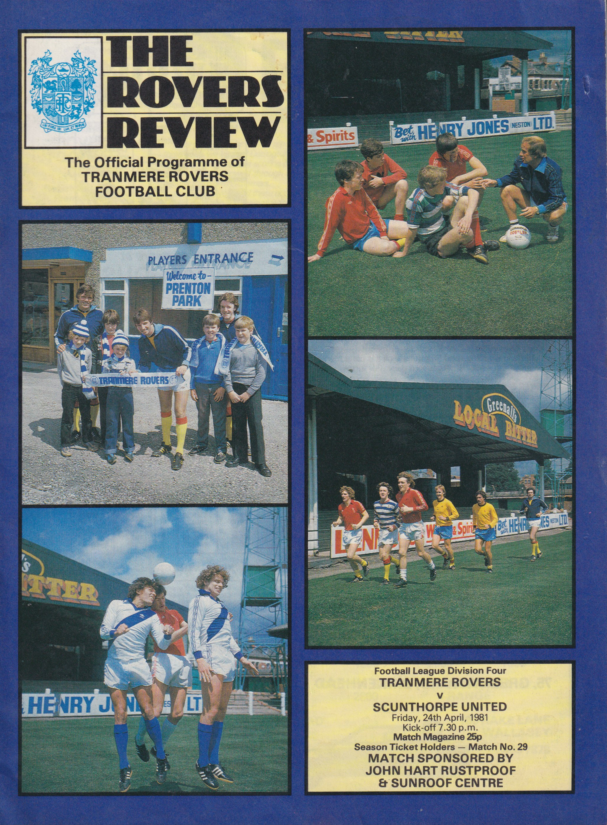 Match Programme for 24/04/1981