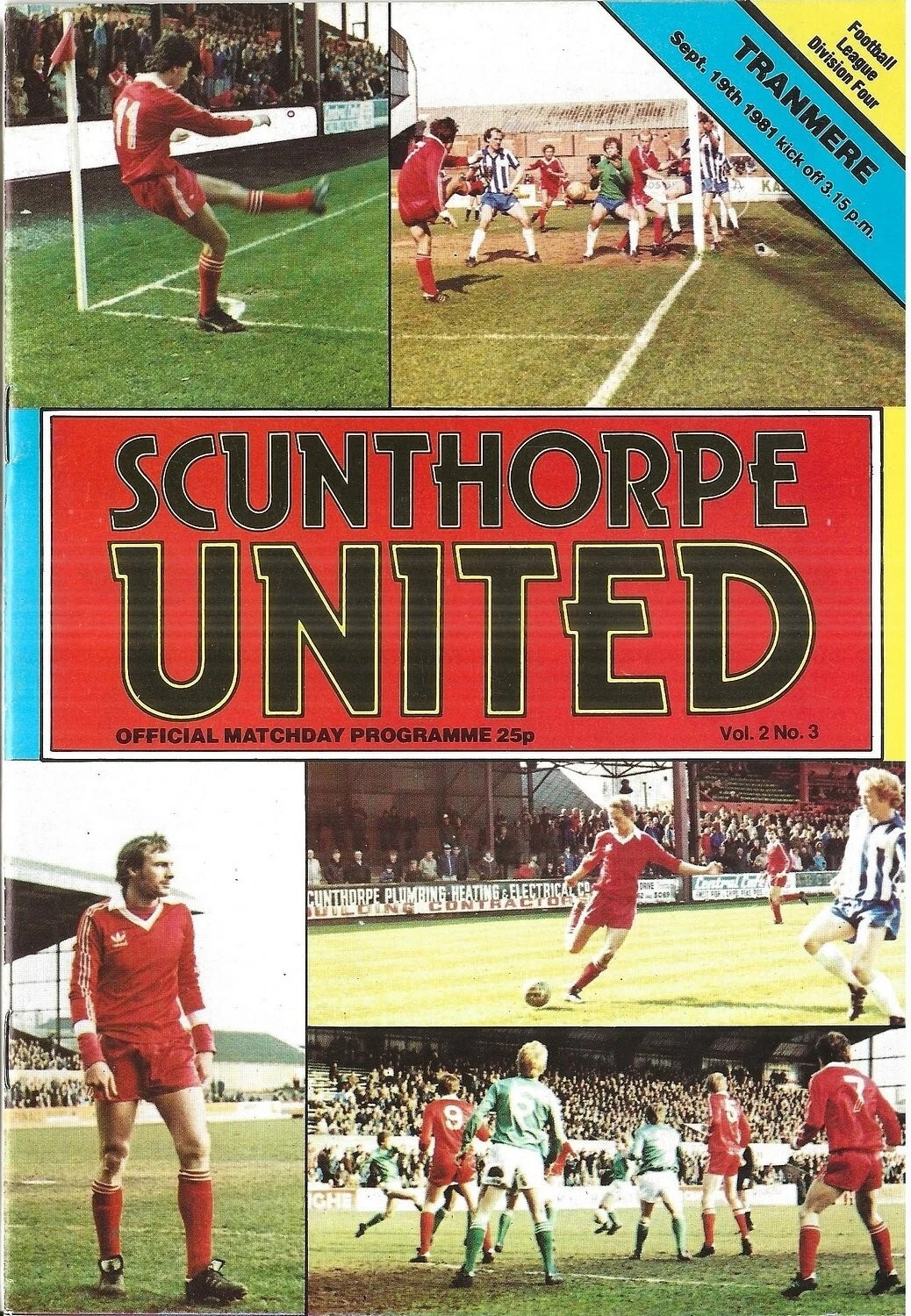 Match Programme for 19/09/1981