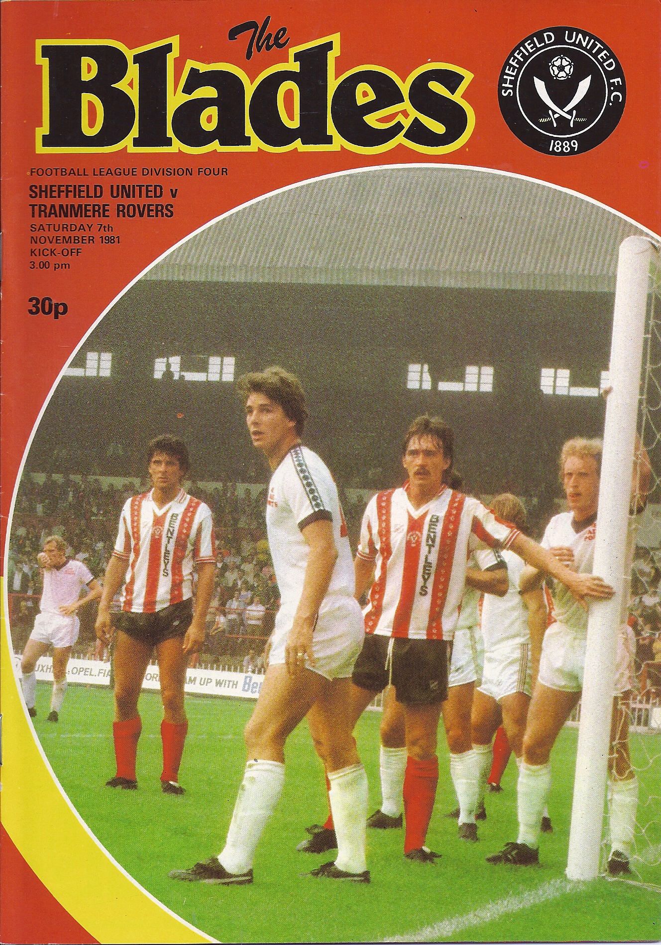 Match Programme for 07/11/1981