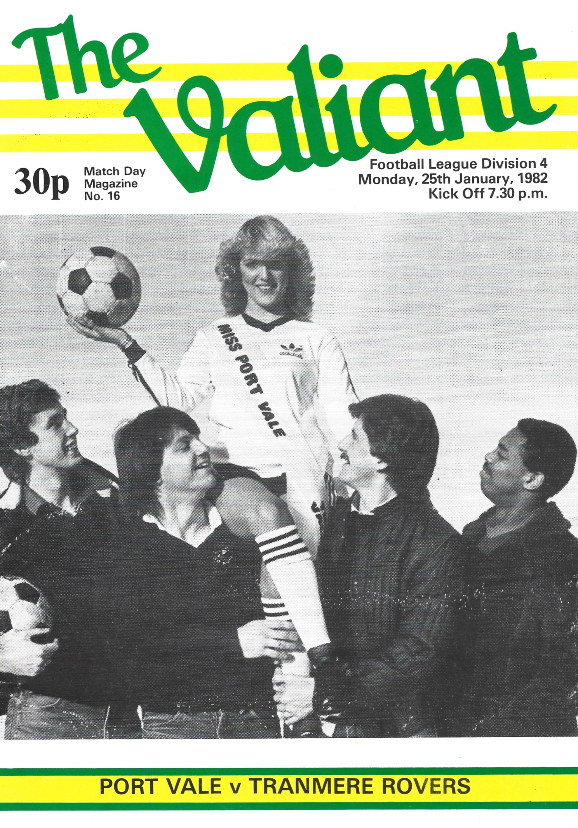 Match Programme for 25/01/1982