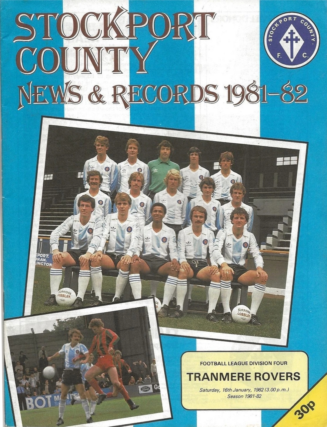 Match Programme for 15/02/1982