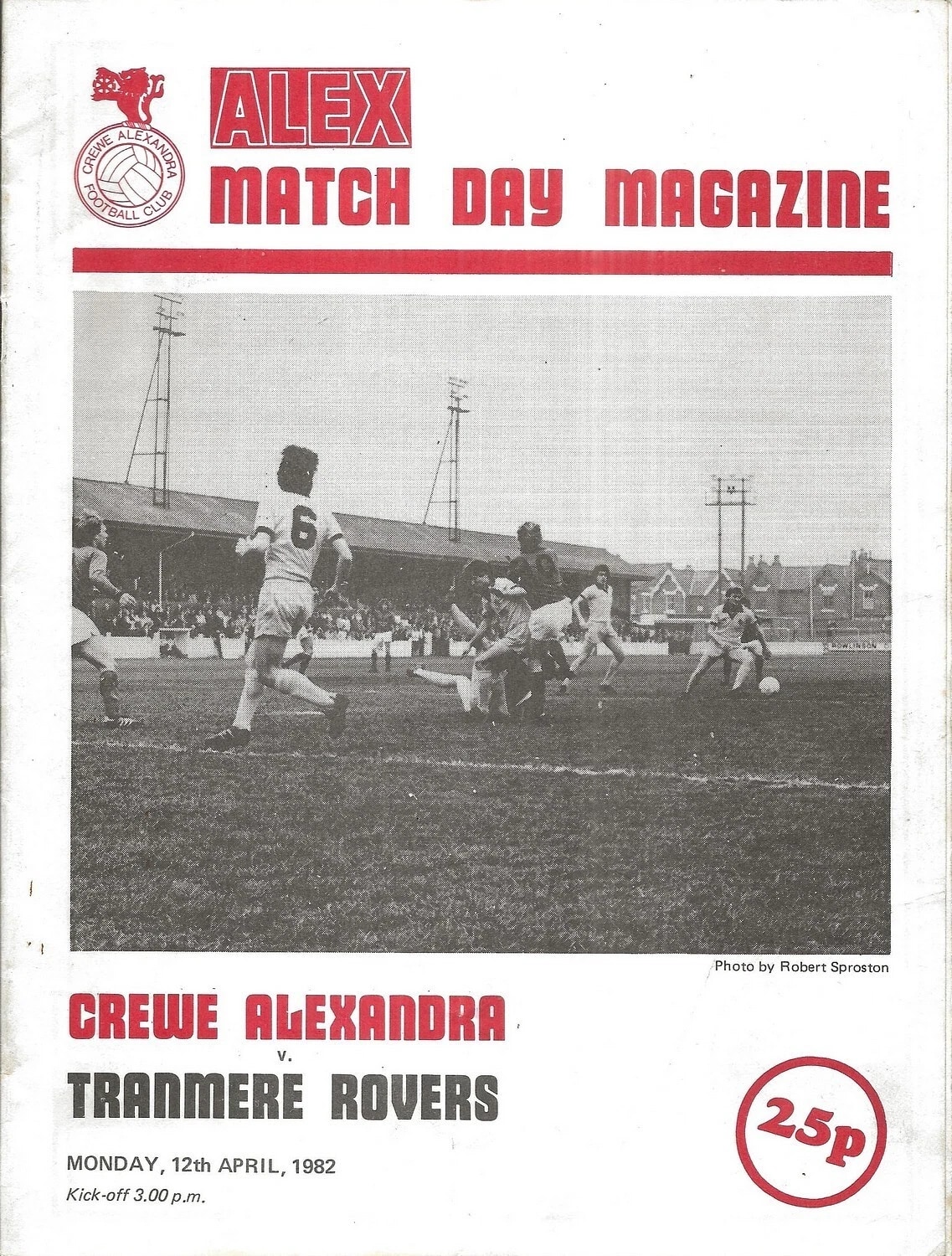 Match Programme for 12/04/1982
