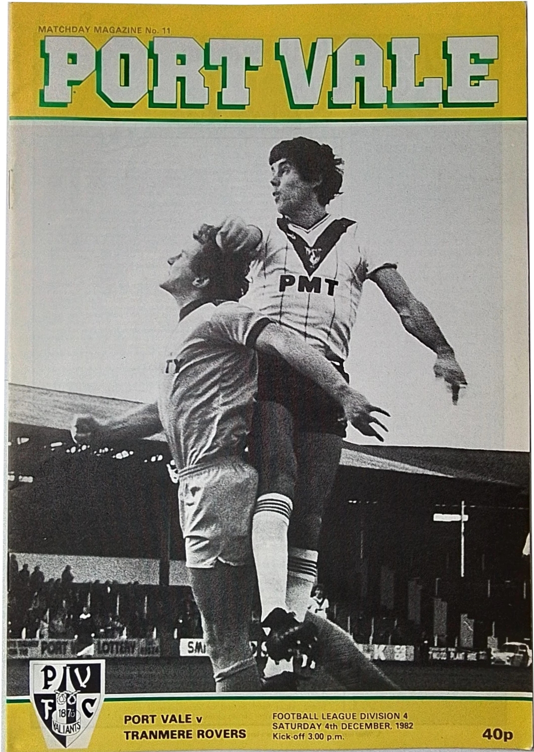 Match Programme for 04/12/1982