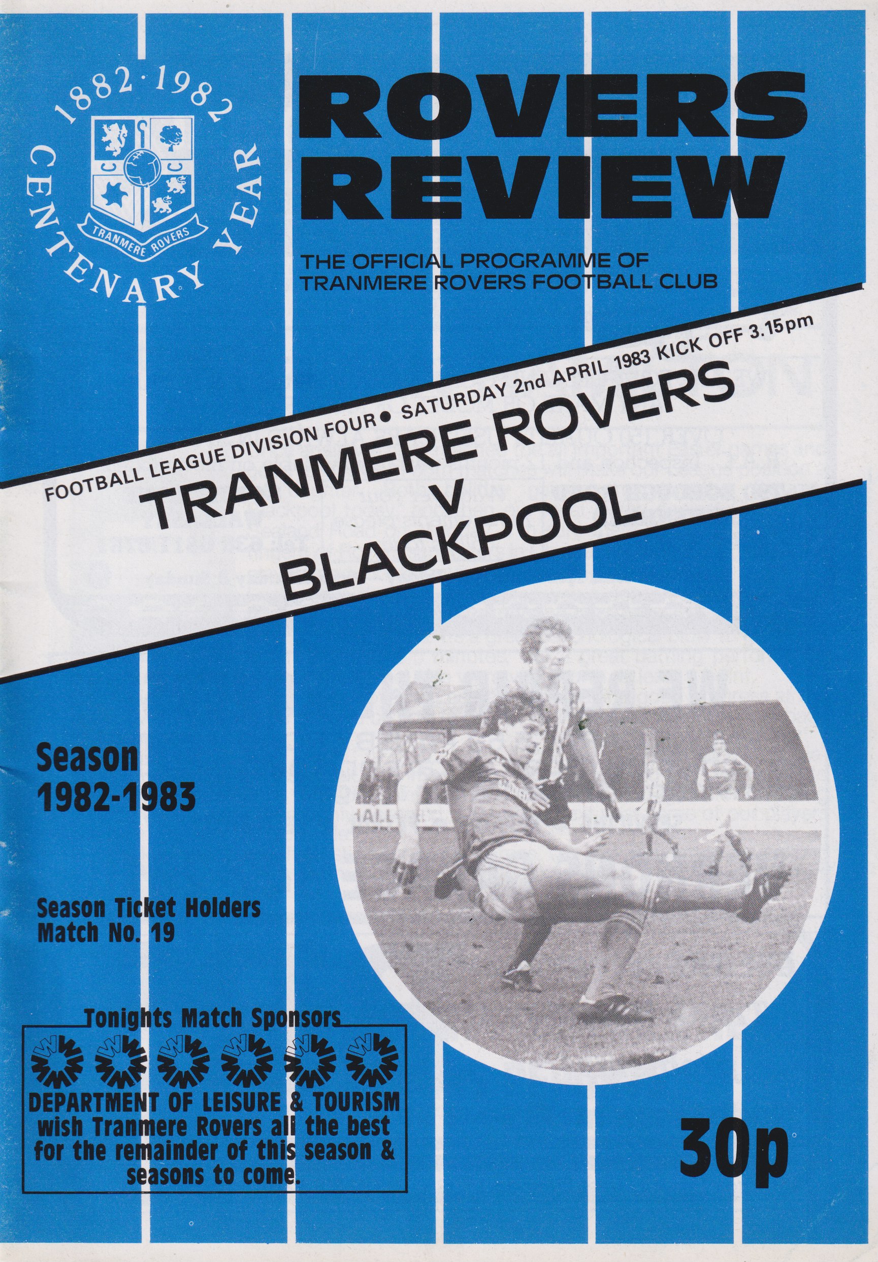 Match Programme for 02/04/1983