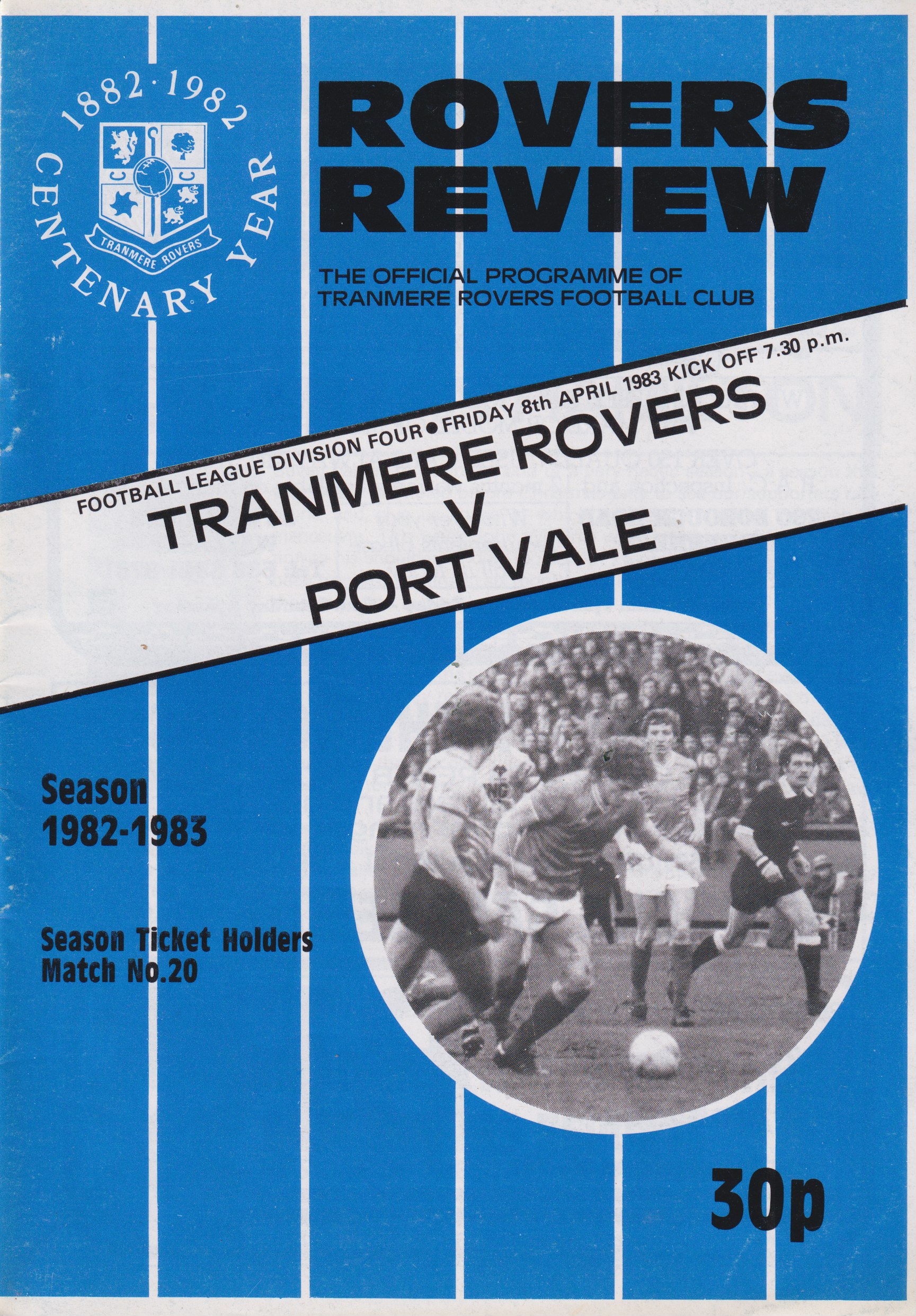 Match Programme for 08/04/1983