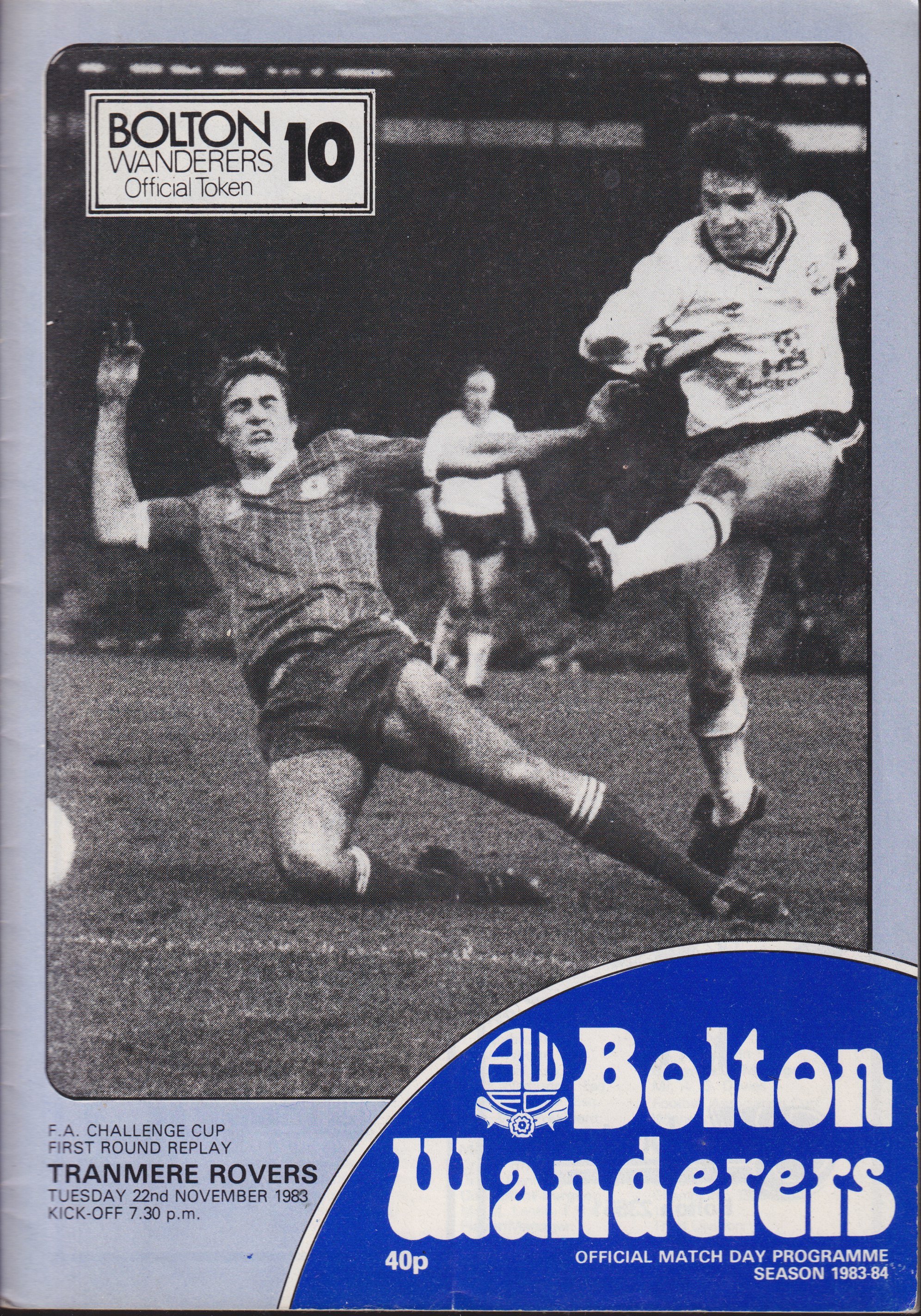 Match Programme for 22/11/1983