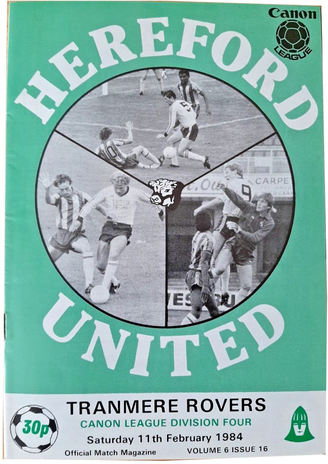 Match Programme for 11/02/1984