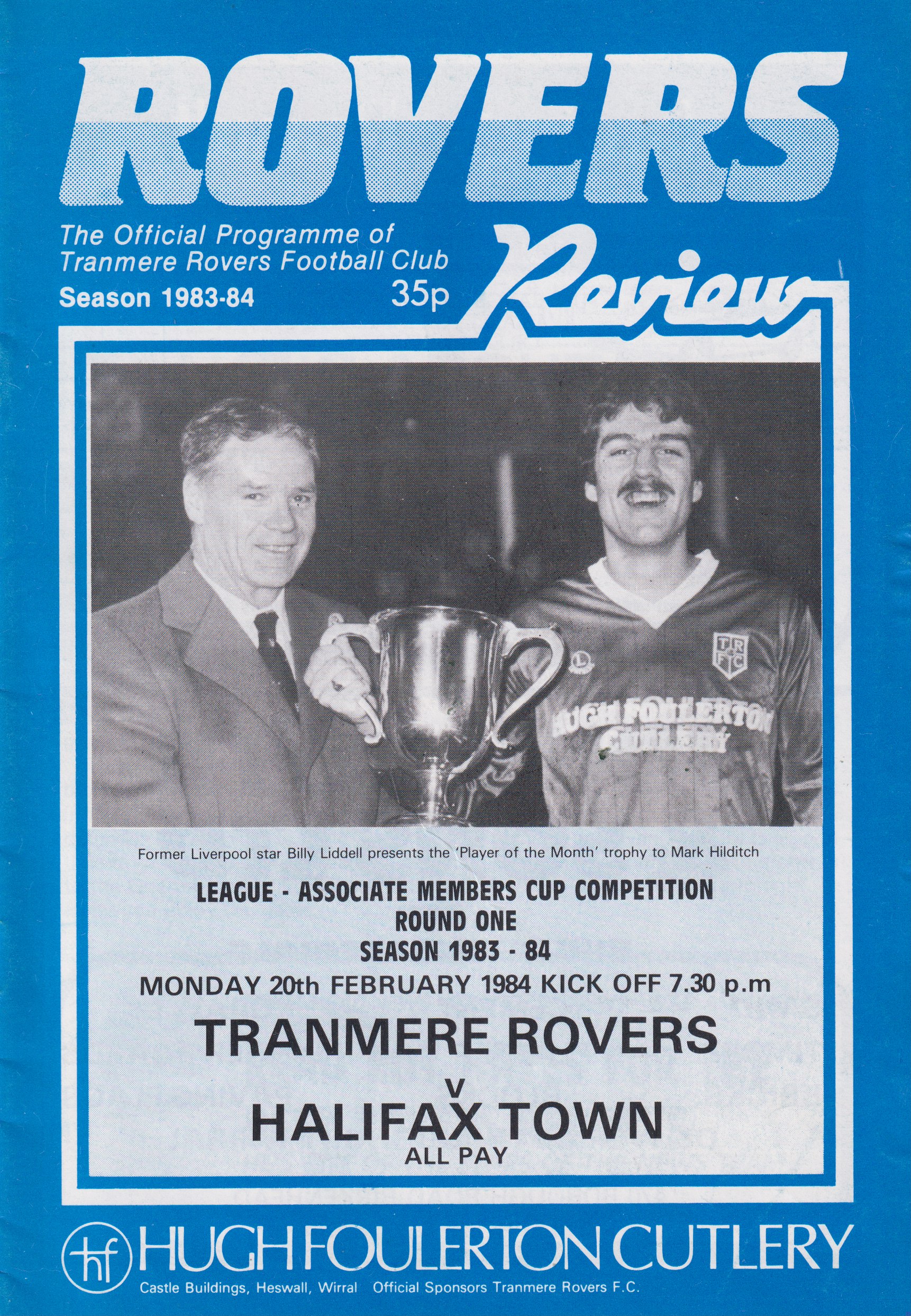 Match Programme for 20/02/1984