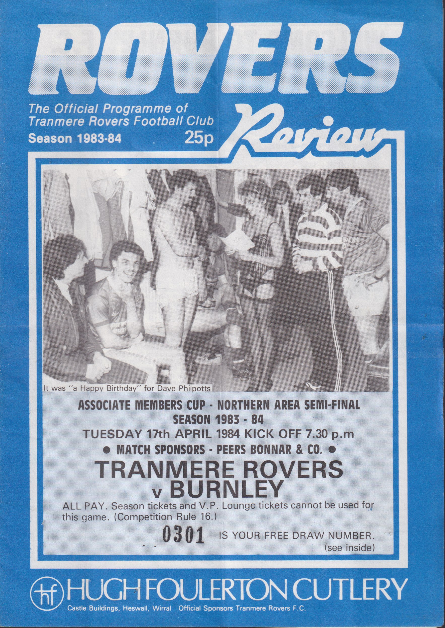 Match Programme for 17/04/1984