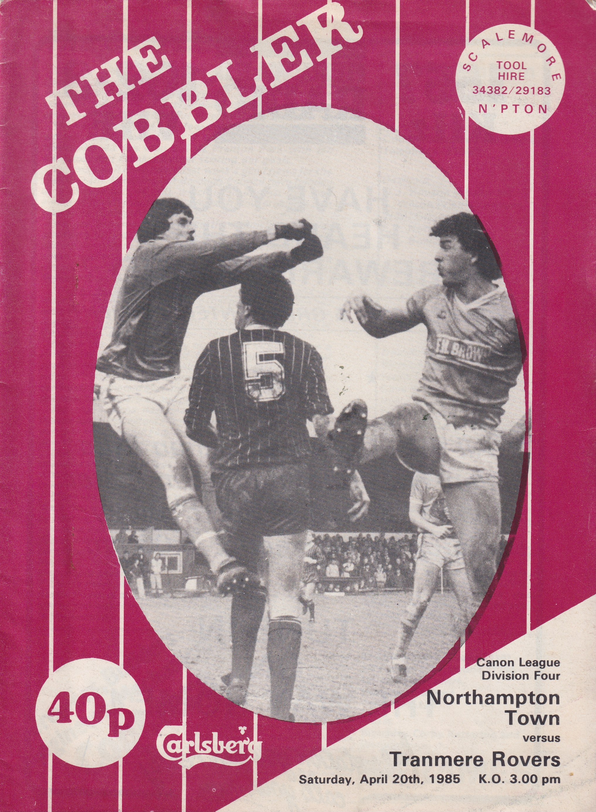 Match Programme for 20/04/1985