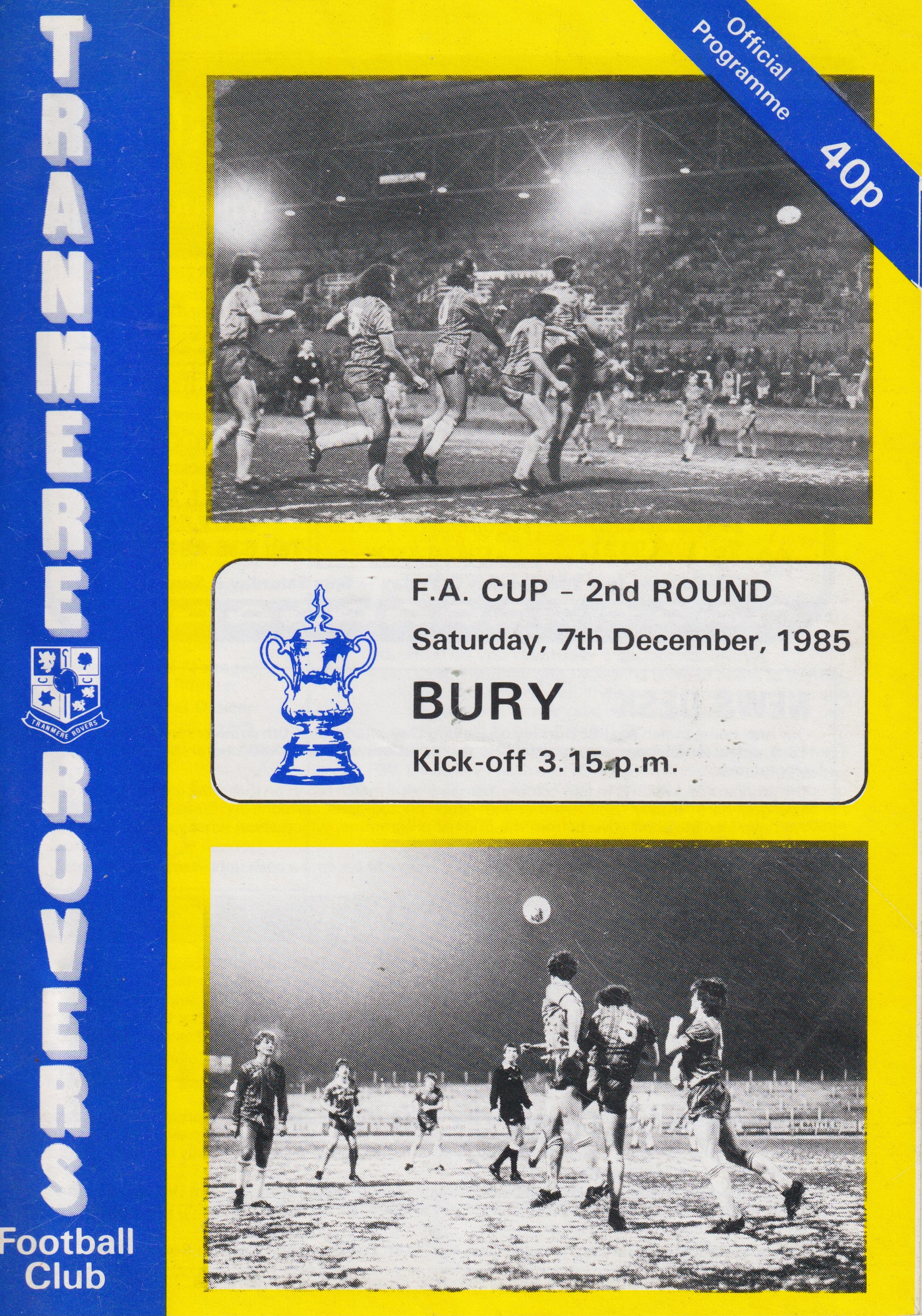 Match Programme for 07/12/1985