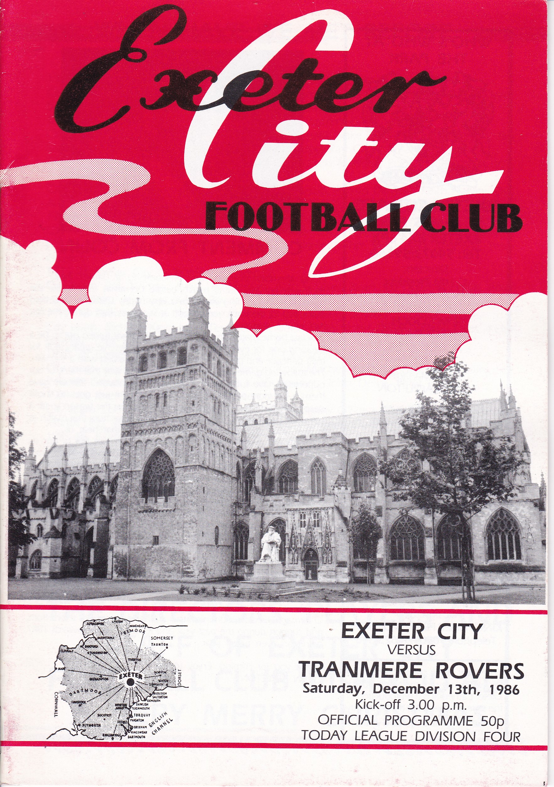 Match Programme for 13/12/1986